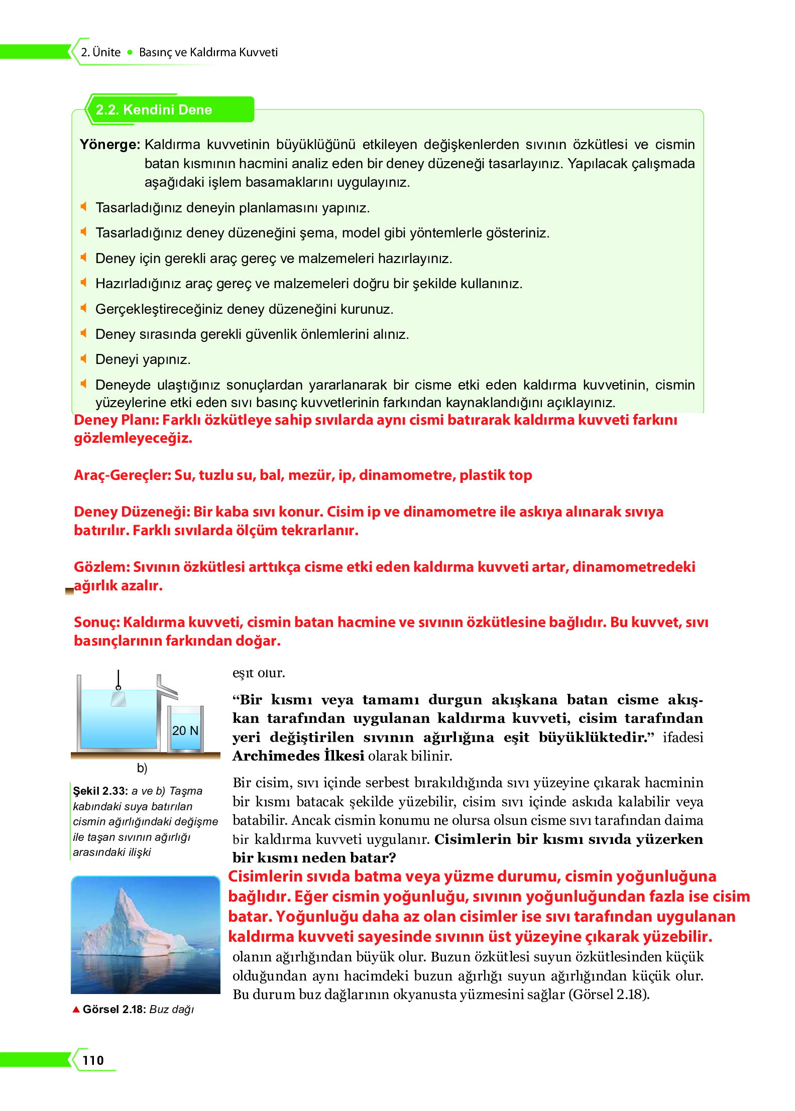 10. Sınıf Meb Yayınları Fen Lisesi Fizik Ders Kitabı Sayfa 110 Cevapları 10. Sınıf Meb Yayınları Fen Lisesi Fizik Ders Kitabı Sayfa 110 Cevapları