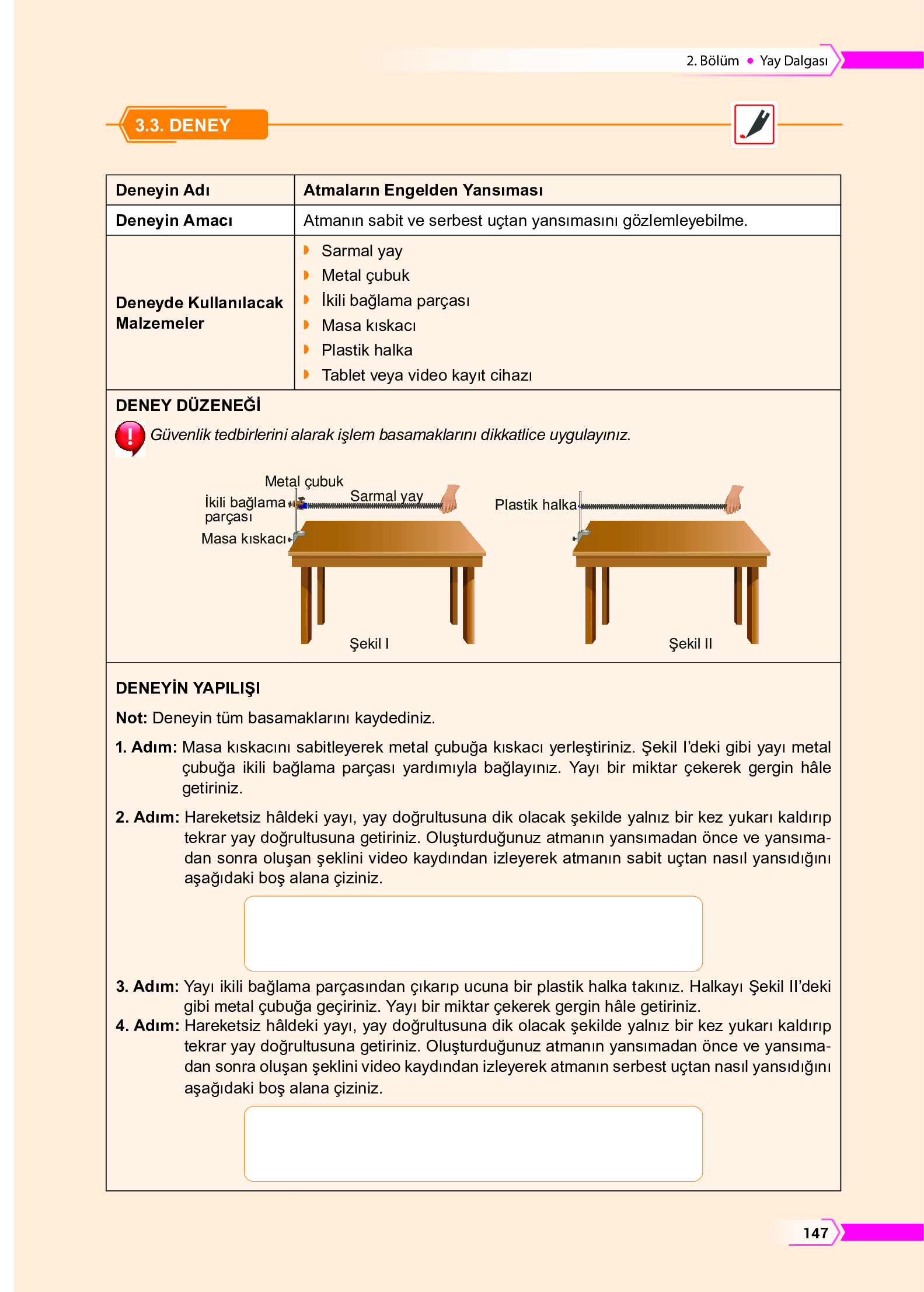 10. Sınıf Meb Yayınları Fen Lisesi Fizik Ders Kitabı Sayfa 147 Cevapları 10. Sınıf Meb Yayınları Fen Lisesi Fizik Ders Kitabı Sayfa 147 Cevapları