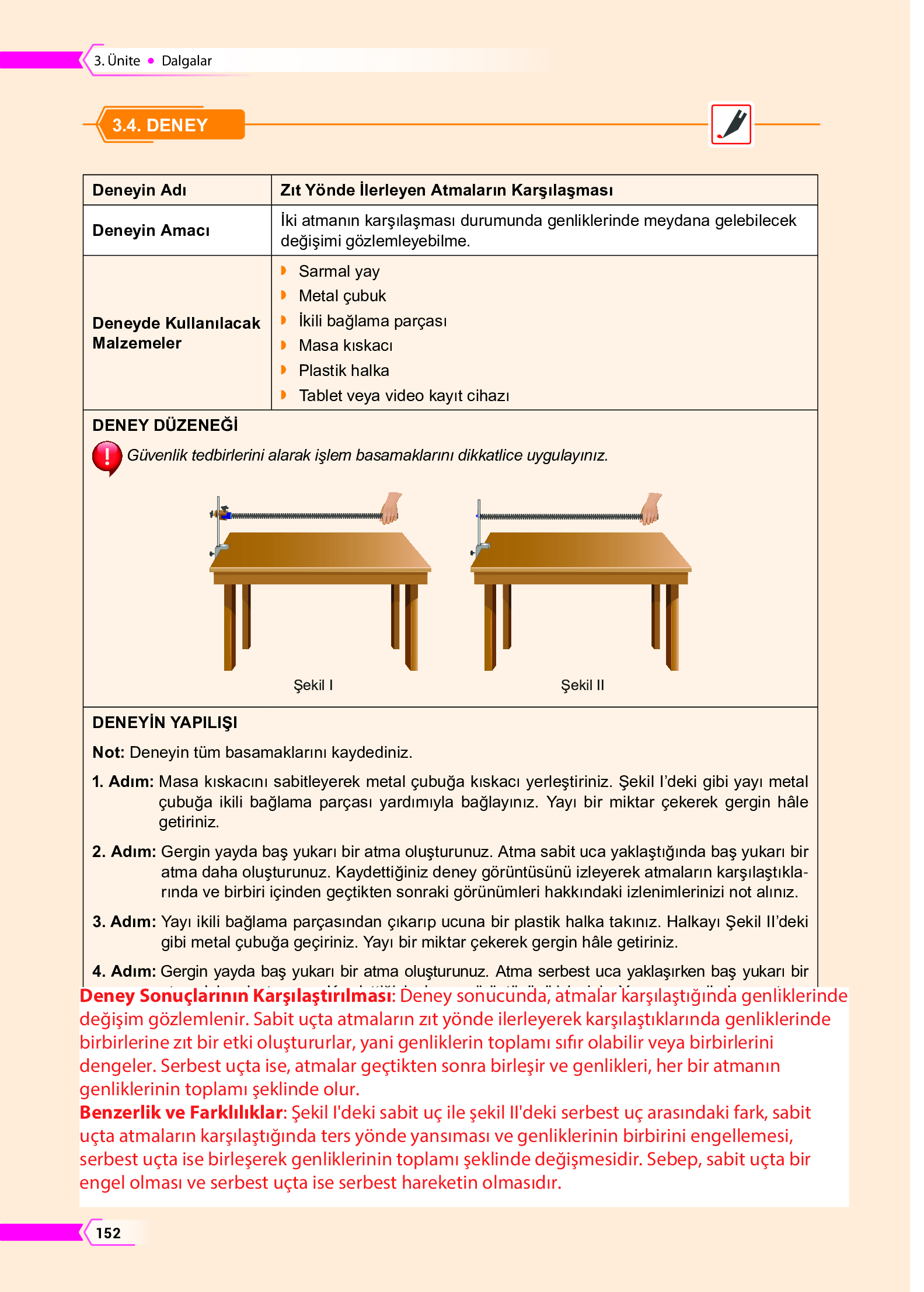 10. Sınıf Meb Yayınları Fen Lisesi Fizik Ders Kitabı Sayfa 152 Cevapları 10. Sınıf Meb Yayınları Fen Lisesi Fizik Ders Kitabı Sayfa 152 Cevapları