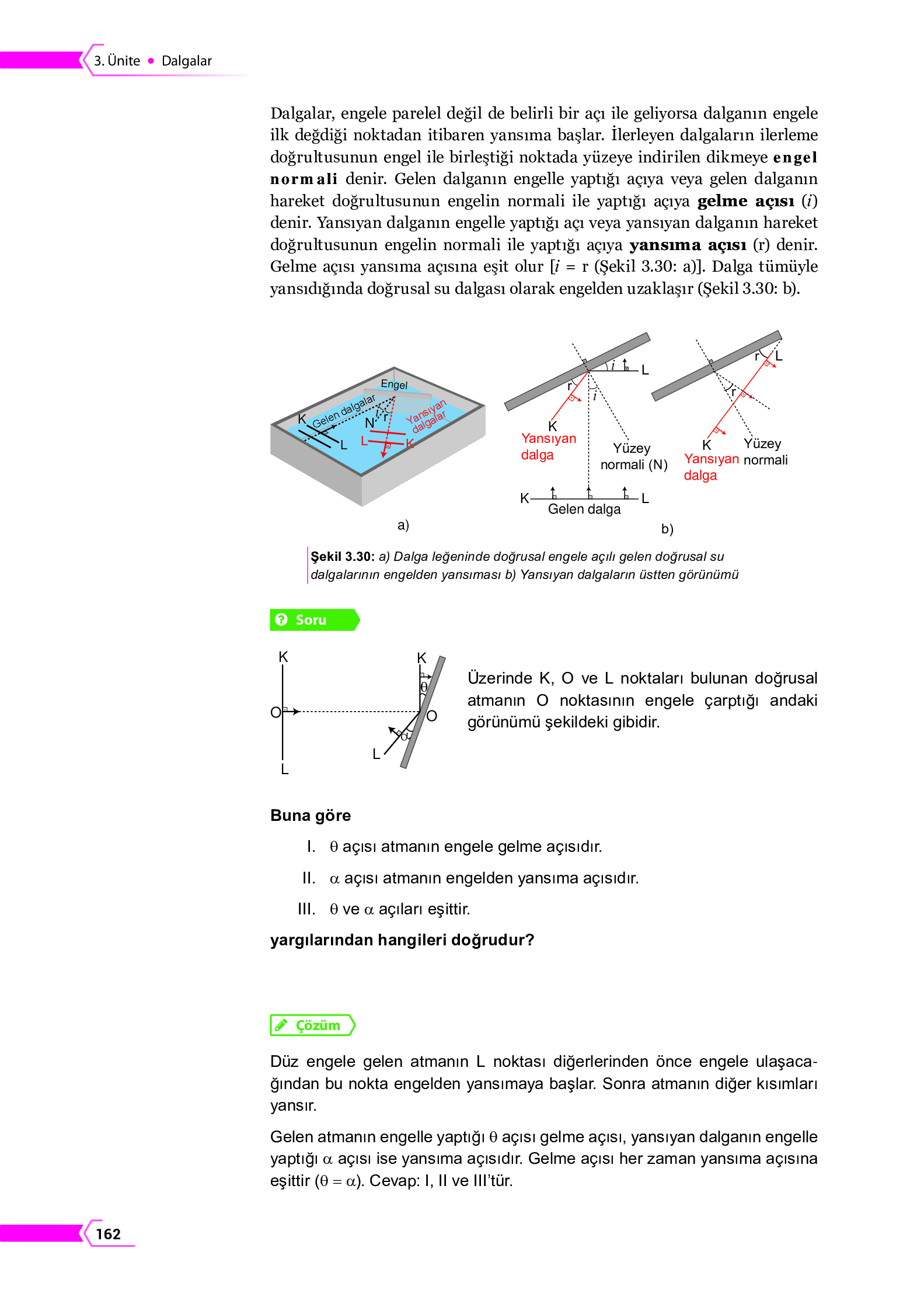 10. Sınıf Meb Yayınları Fen Lisesi Fizik Ders Kitabı Sayfa 162 Cevapları