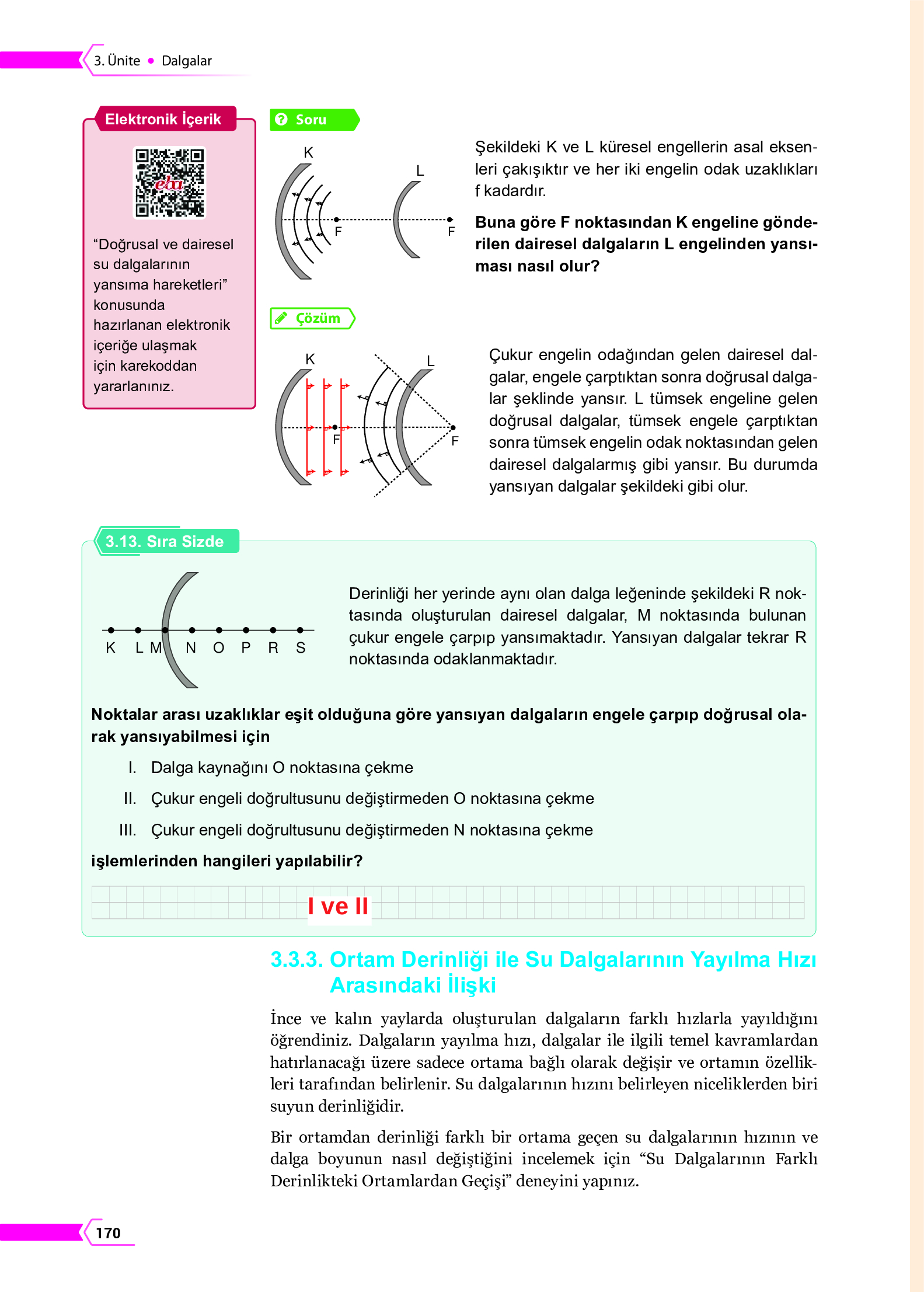 10. Sınıf Meb Yayınları Fen Lisesi Fizik Ders Kitabı Sayfa 170 Cevapları