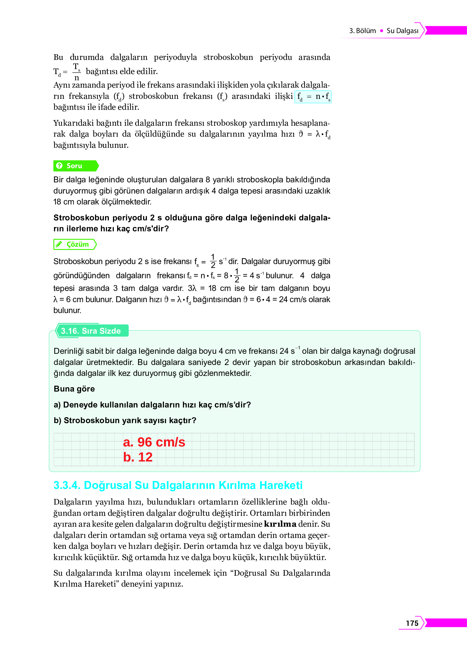 10. Sınıf Meb Yayınları Fen Lisesi Fizik Ders Kitabı Sayfa 175 Cevapları 10. Sınıf Meb Yayınları Fen Lisesi Fizik Ders Kitabı Sayfa 175 Cevapları