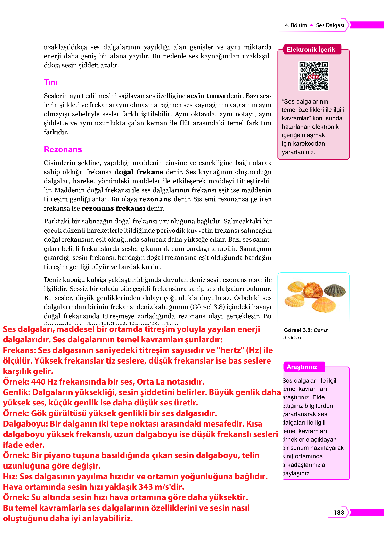 10. Sınıf Meb Yayınları Fen Lisesi Fizik Ders Kitabı Sayfa 183 Cevapları