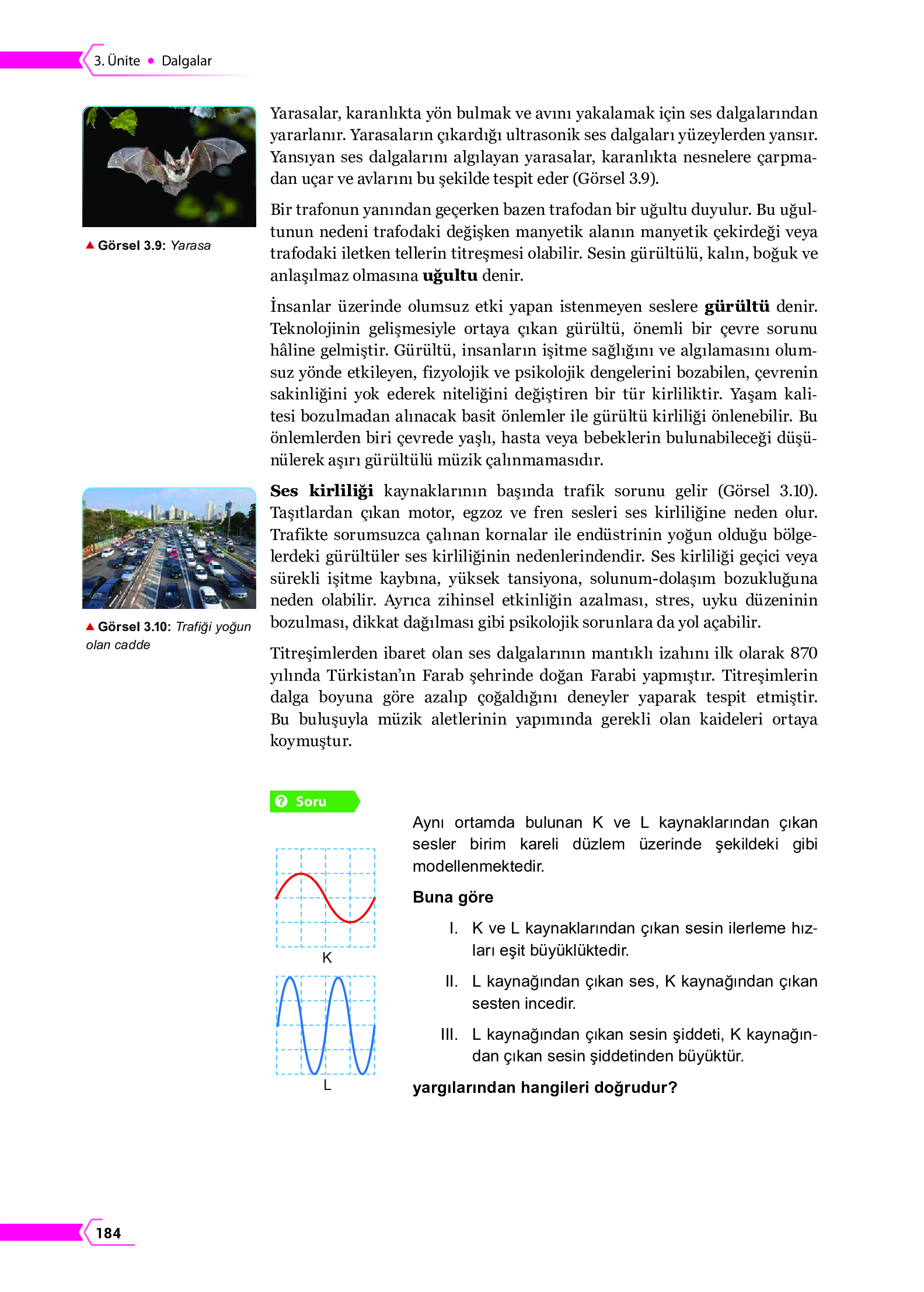 10. Sınıf Meb Yayınları Fen Lisesi Fizik Ders Kitabı Sayfa 184 Cevapları
