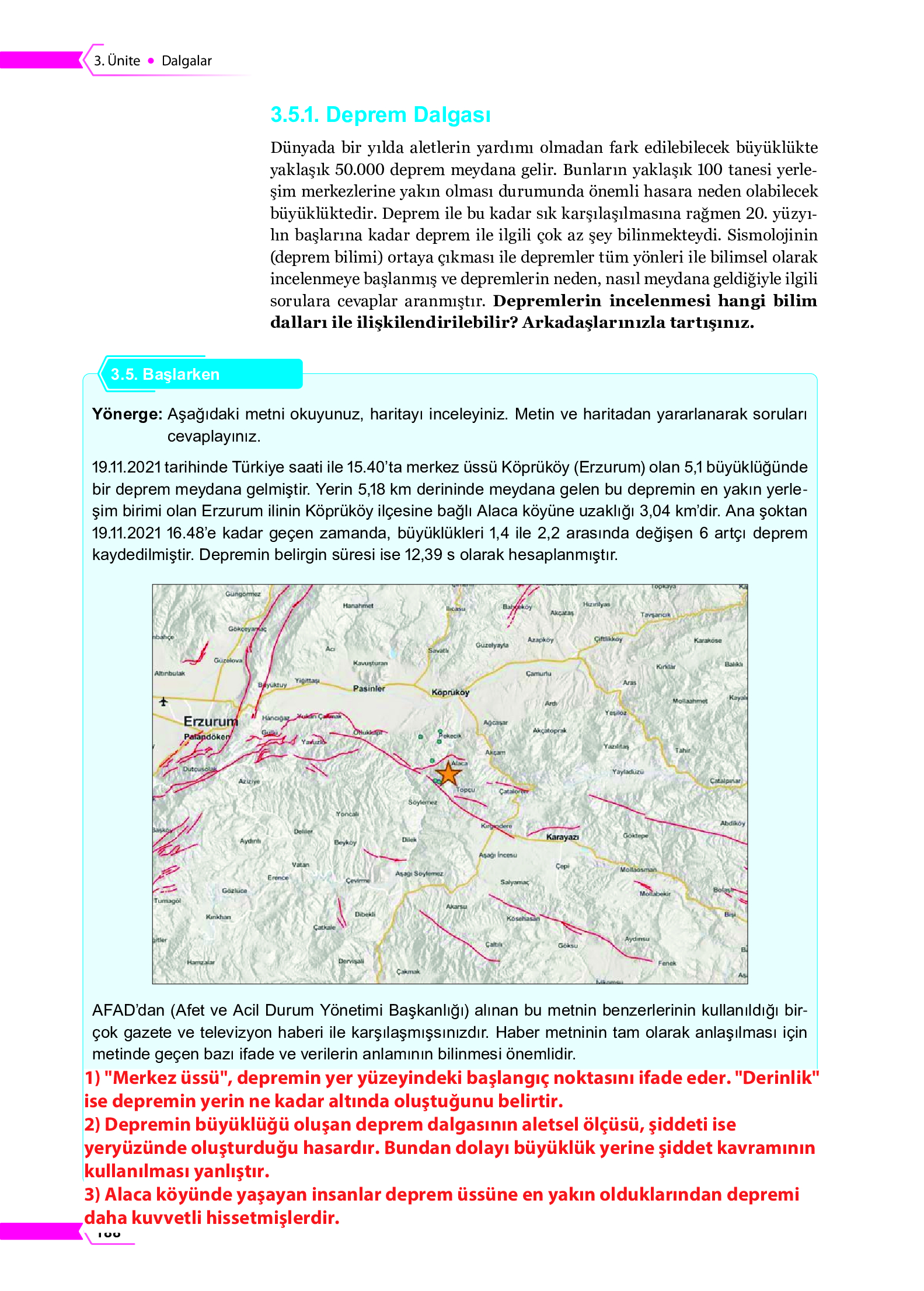 10. Sınıf Meb Yayınları Fen Lisesi Fizik Ders Kitabı Sayfa 188 Cevapları
