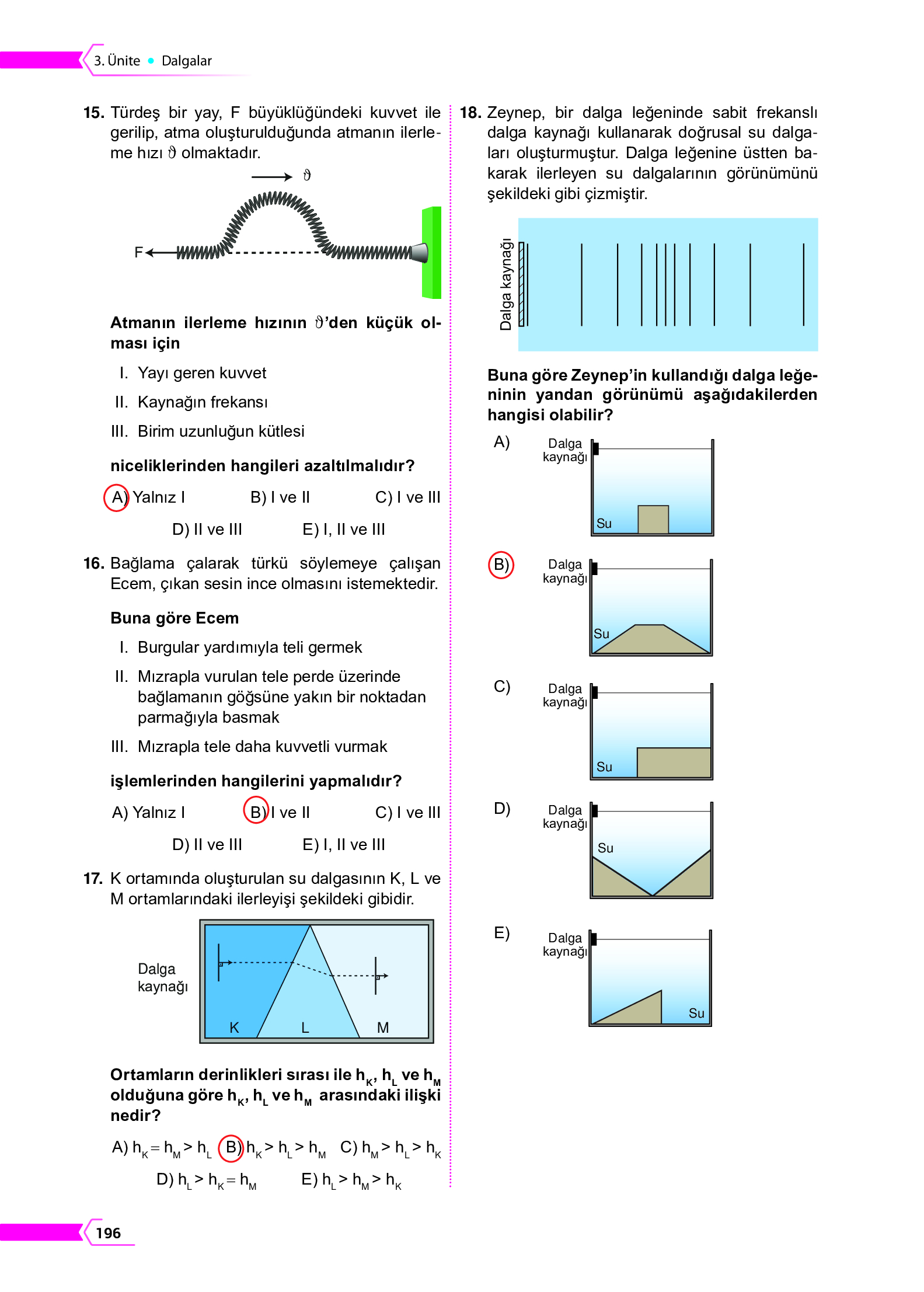 10. Sınıf Meb Yayınları Fen Lisesi Fizik Ders Kitabı Sayfa 196 Cevapları 10. Sınıf Meb Yayınları Fen Lisesi Fizik Ders Kitabı Sayfa 196 Cevapları