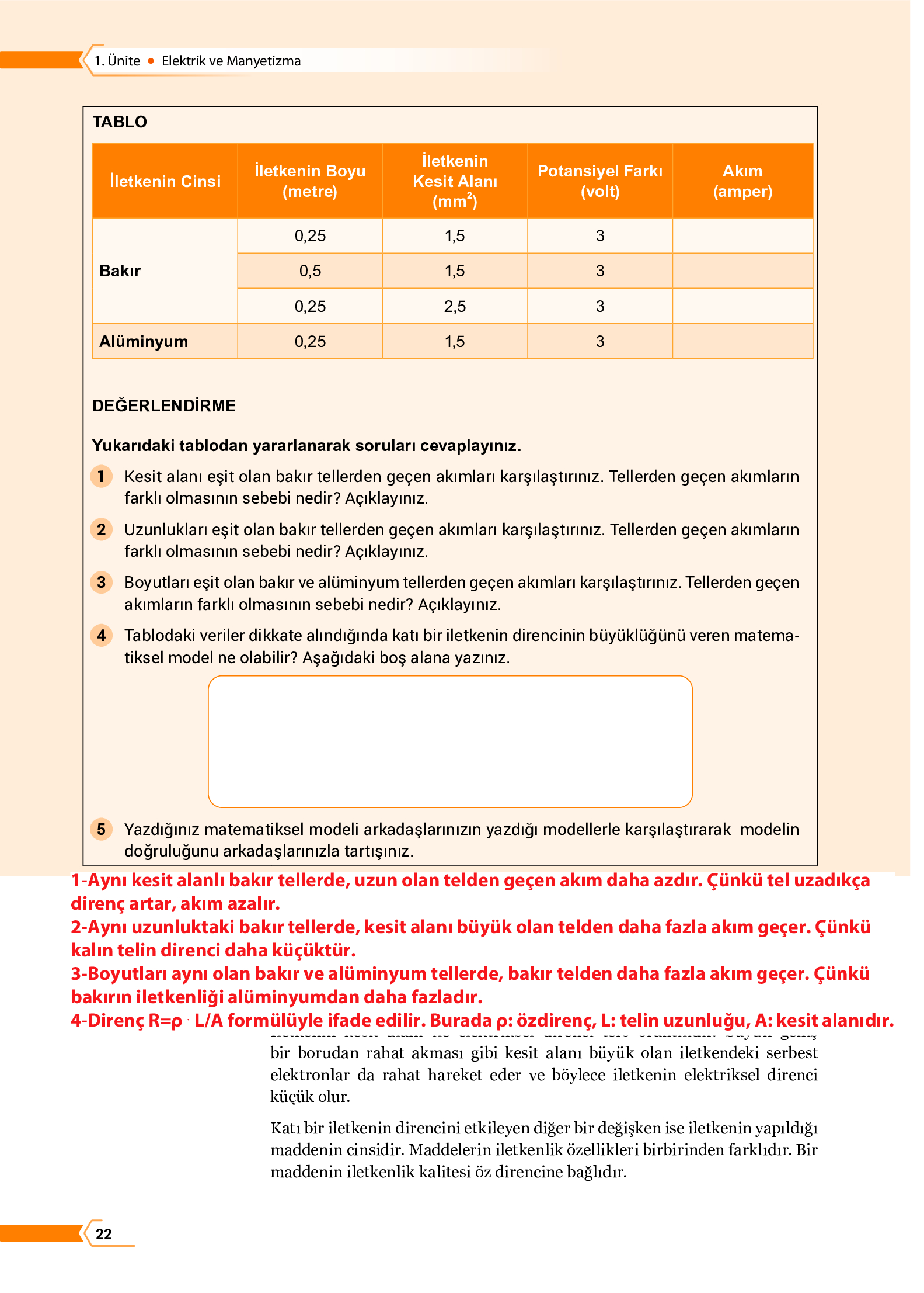 10. Sınıf Meb Yayınları Fen Lisesi Fizik Ders Kitabı Sayfa 22 Cevapları 10. Sınıf Meb Yayınları Fen Lisesi Fizik Ders Kitabı Sayfa 22 Cevapları