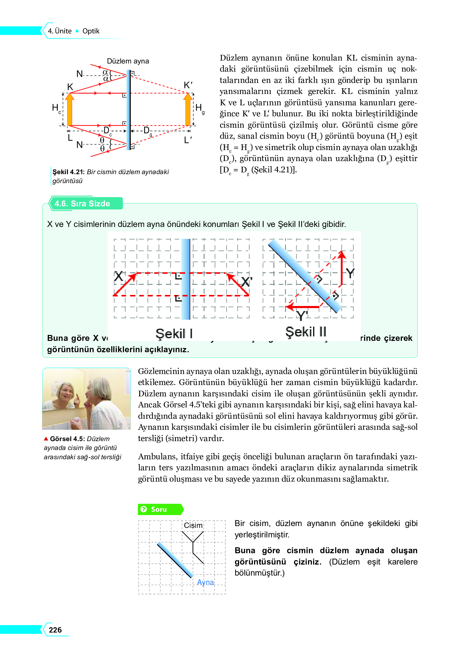 10. Sınıf Meb Yayınları Fen Lisesi Fizik Ders Kitabı Sayfa 226 Cevapları