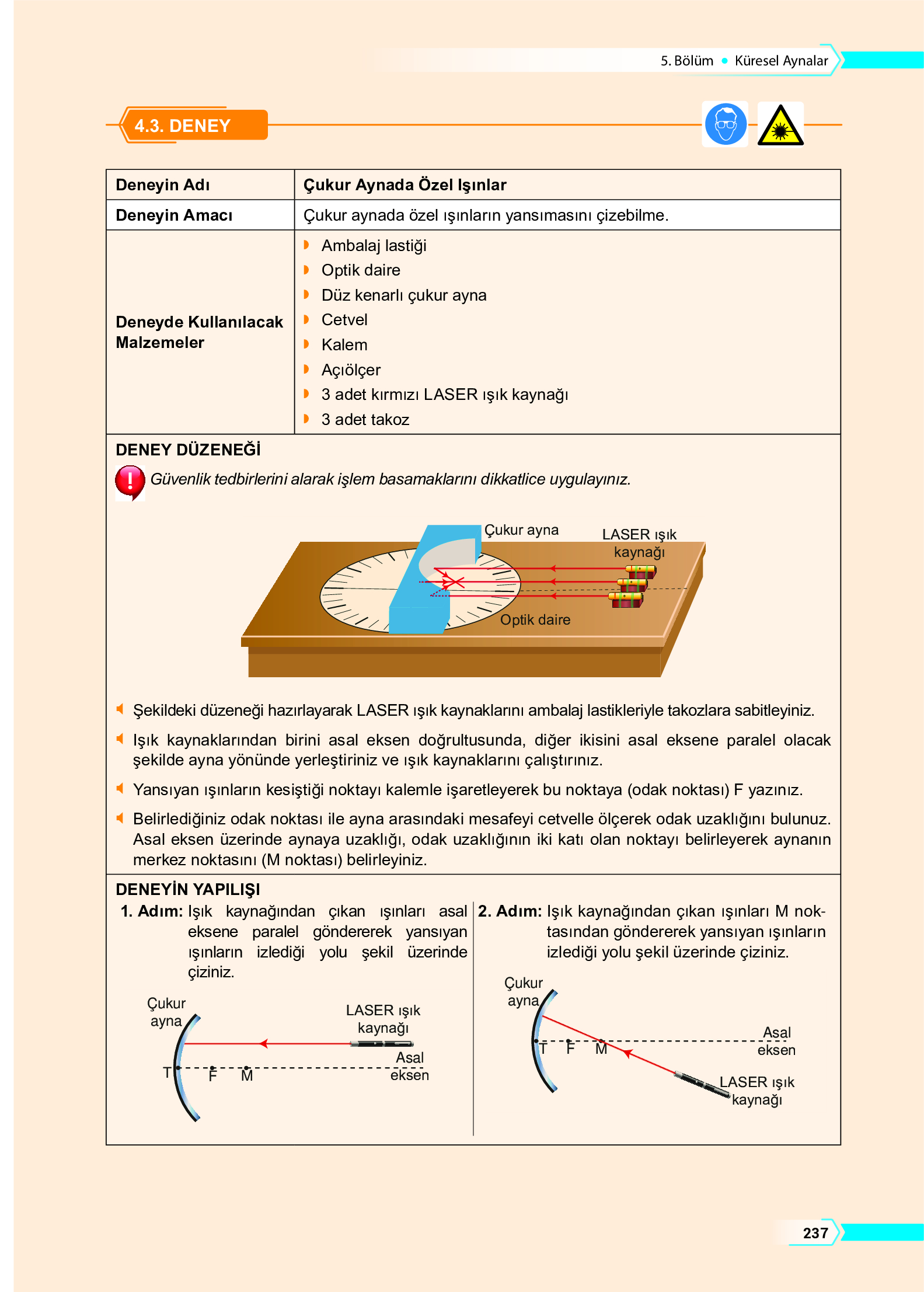 10. Sınıf Meb Yayınları Fen Lisesi Fizik Ders Kitabı Sayfa 237 Cevapları