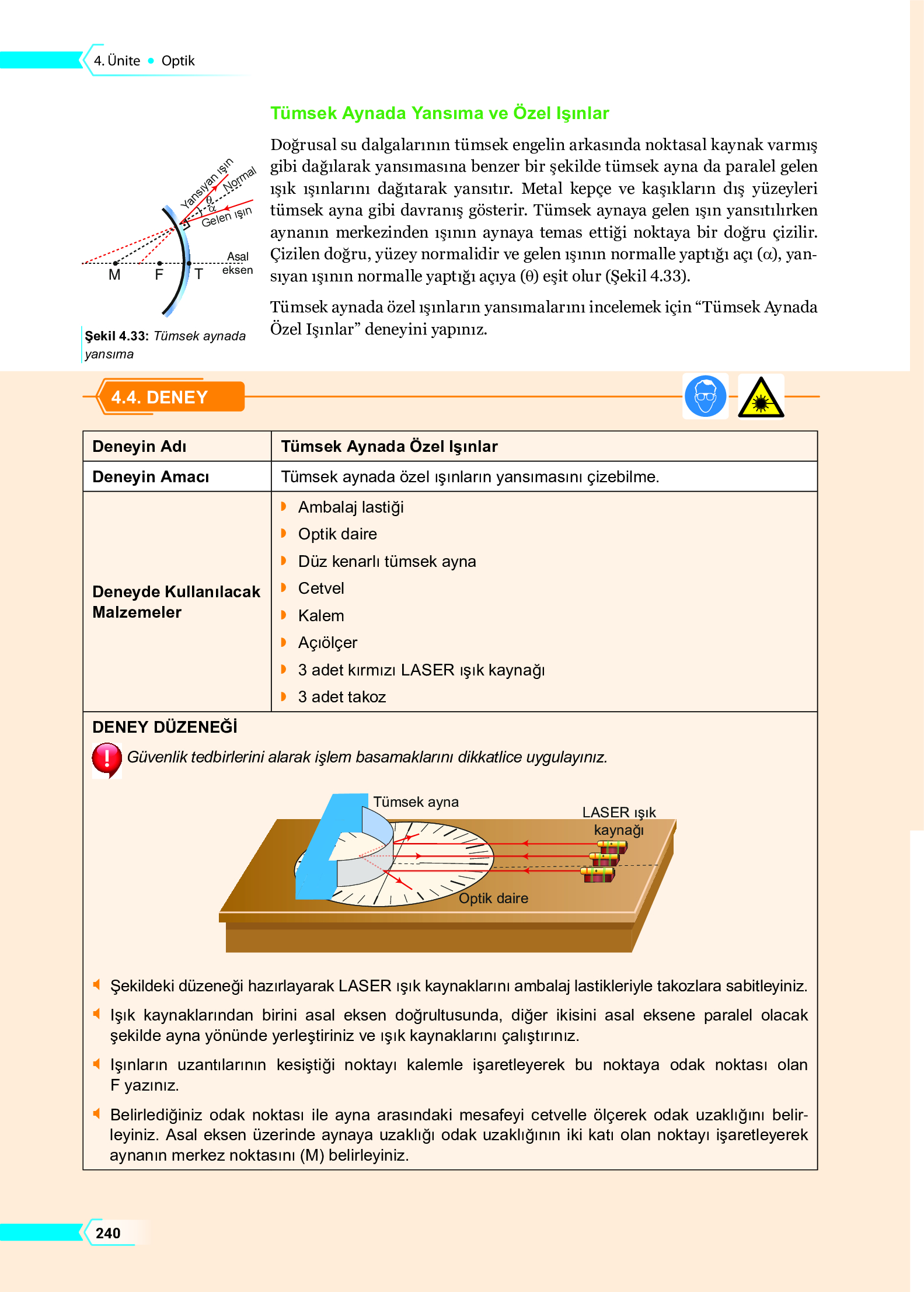 10. Sınıf Meb Yayınları Fen Lisesi Fizik Ders Kitabı Sayfa 240 Cevapları