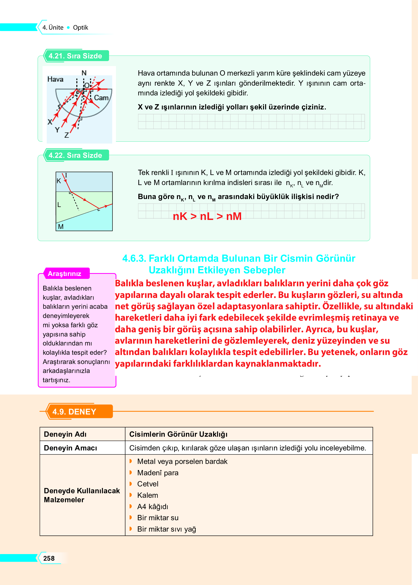 10. Sınıf Meb Yayınları Fen Lisesi Fizik Ders Kitabı Sayfa 258 Cevapları 10. Sınıf Meb Yayınları Fen Lisesi Fizik Ders Kitabı Sayfa 258 Cevapları