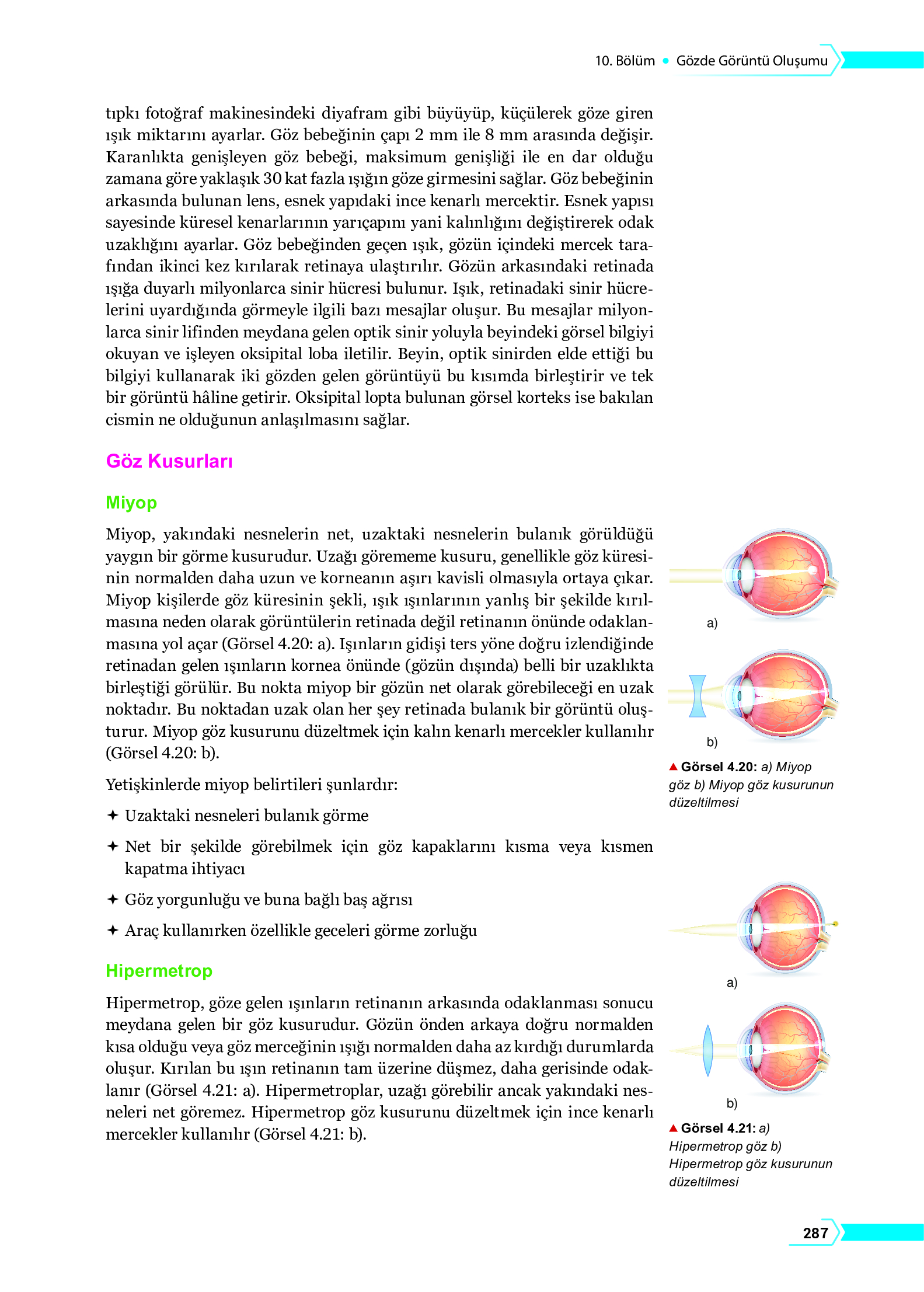 10. Sınıf Meb Yayınları Fen Lisesi Fizik Ders Kitabı Sayfa 287 Cevapları