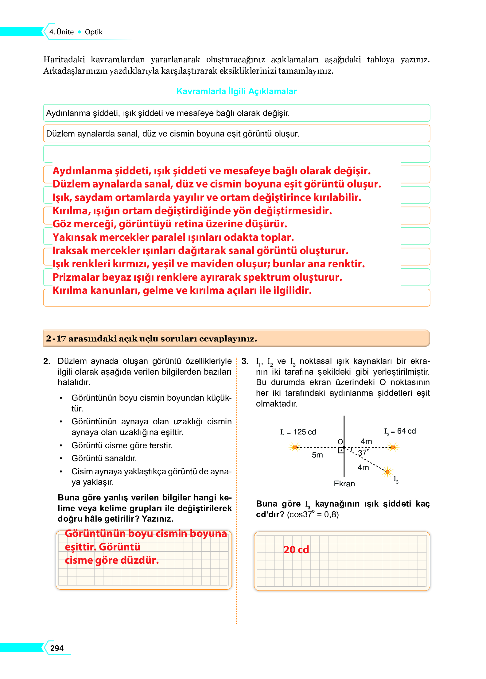 10. Sınıf Meb Yayınları Fen Lisesi Fizik Ders Kitabı Sayfa 294 Cevapları 10. Sınıf Meb Yayınları Fen Lisesi Fizik Ders Kitabı Sayfa 294 Cevapları