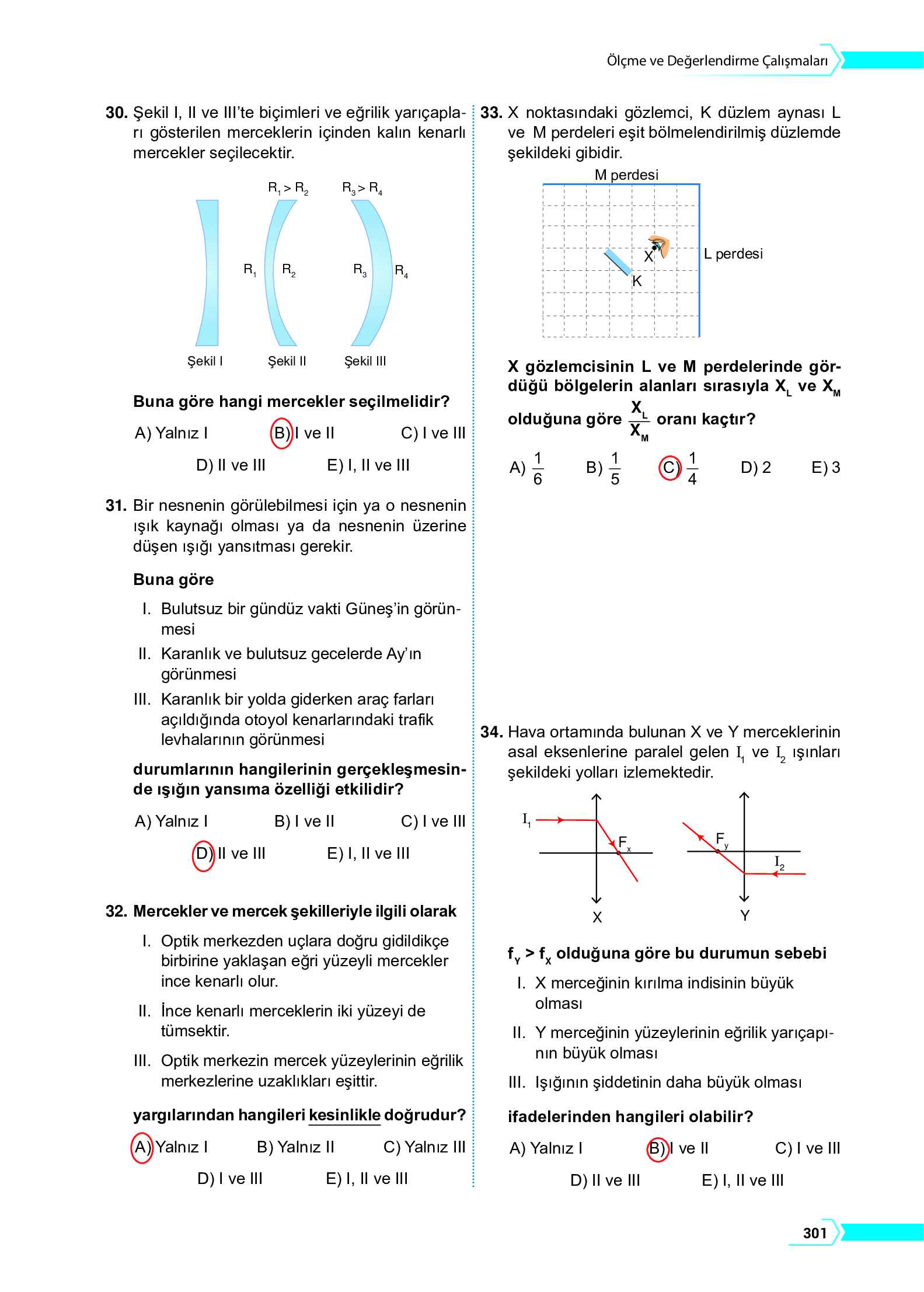 10. Sınıf Meb Yayınları Fen Lisesi Fizik Ders Kitabı Sayfa 301 Cevapları 10. Sınıf Meb Yayınları Fen Lisesi Fizik Ders Kitabı Sayfa 301 Cevapları