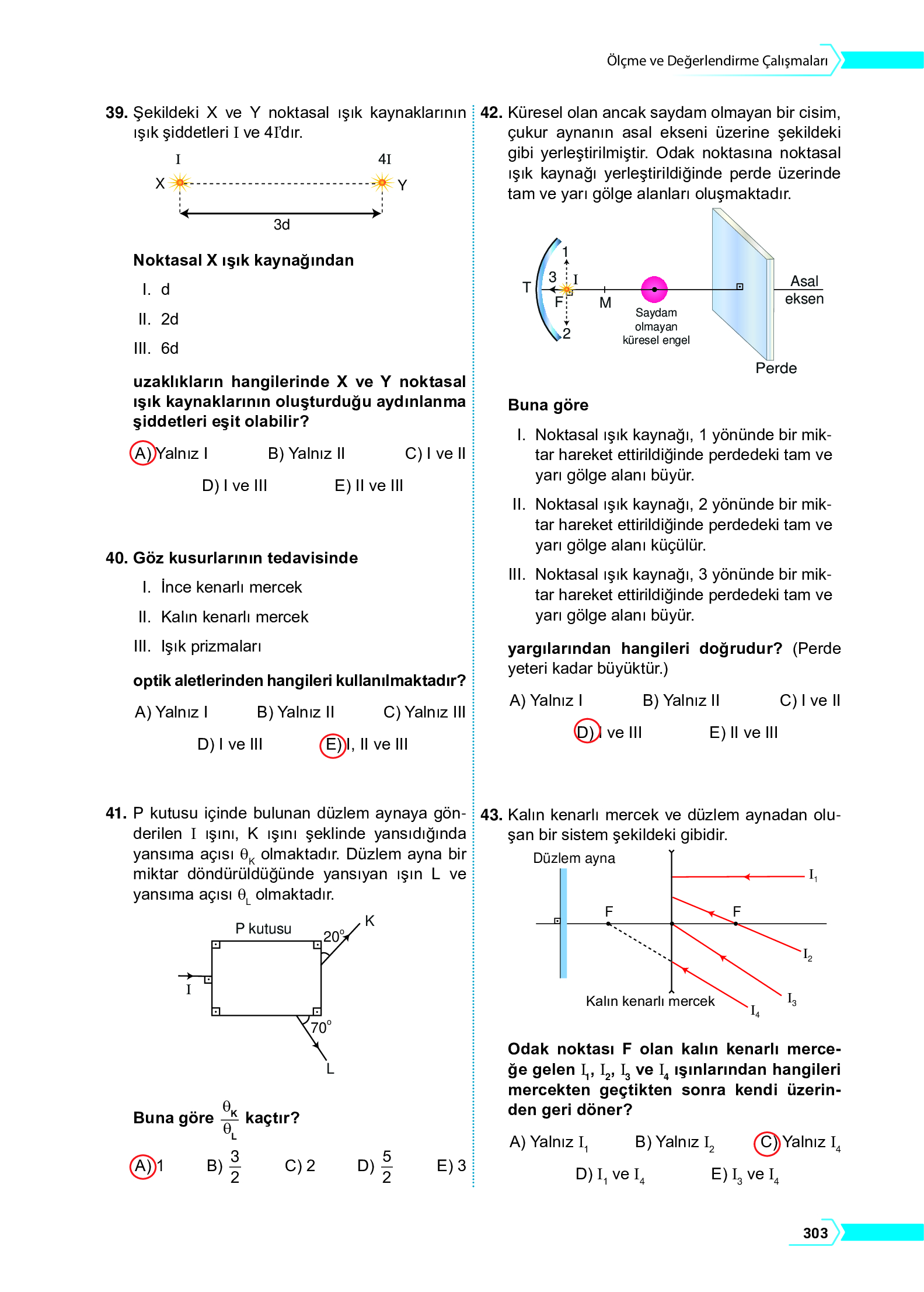 10. Sınıf Meb Yayınları Fen Lisesi Fizik Ders Kitabı Sayfa 303 Cevapları 10. Sınıf Meb Yayınları Fen Lisesi Fizik Ders Kitabı Sayfa 303 Cevapları