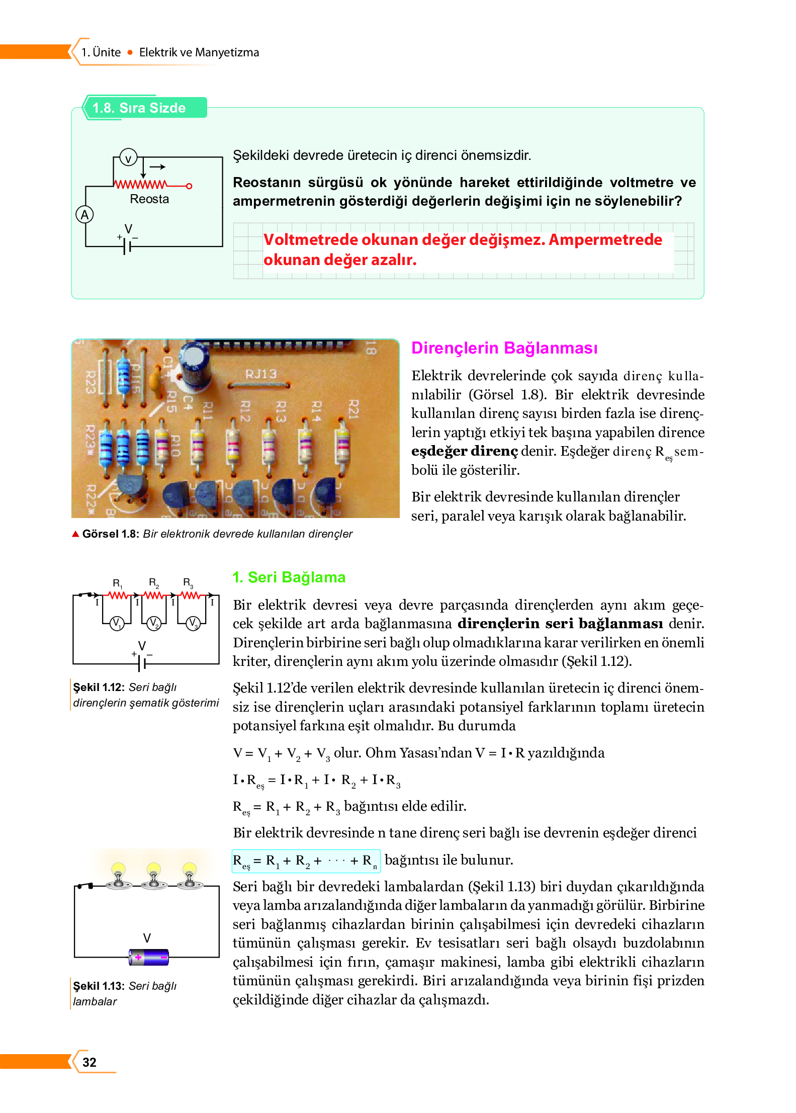10. Sınıf Meb Yayınları Fen Lisesi Fizik Ders Kitabı Sayfa 32 Cevapları 10. Sınıf Meb Yayınları Fen Lisesi Fizik Ders Kitabı Sayfa 32 Cevapları