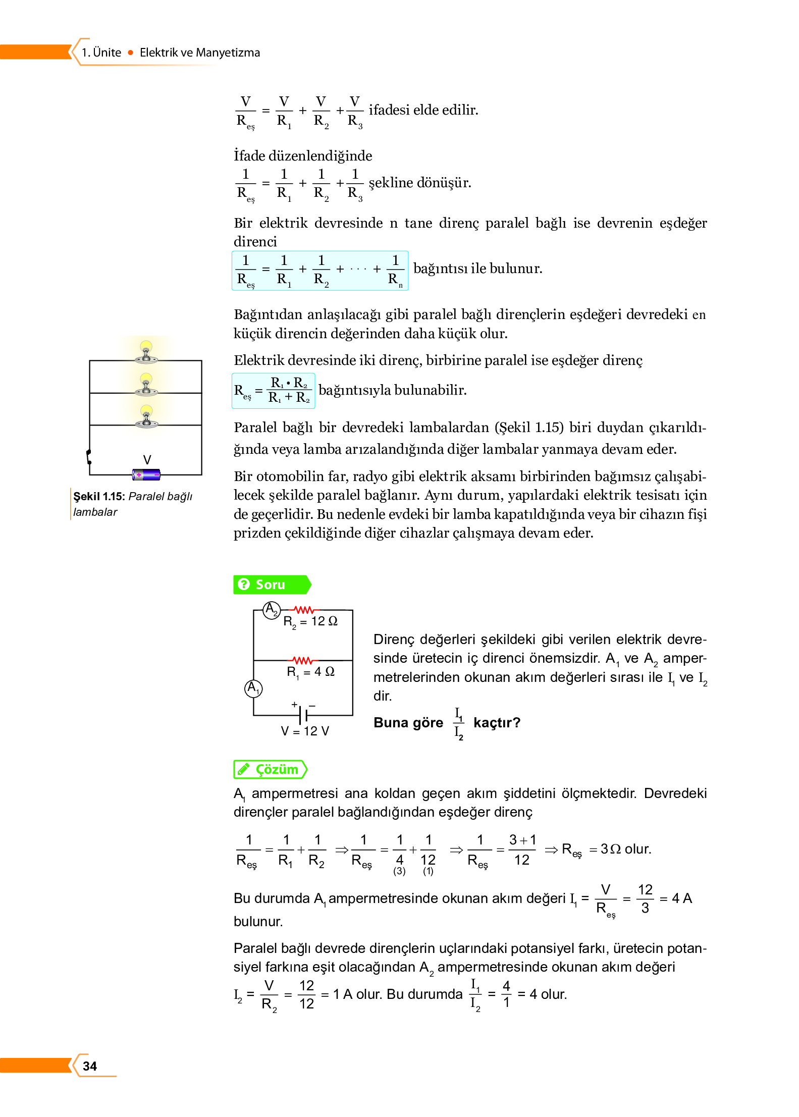 10. Sınıf Meb Yayınları Fen Lisesi Fizik Ders Kitabı Sayfa 34 Cevapları 10. Sınıf Meb Yayınları Fen Lisesi Fizik Ders Kitabı Sayfa 34 Cevapları