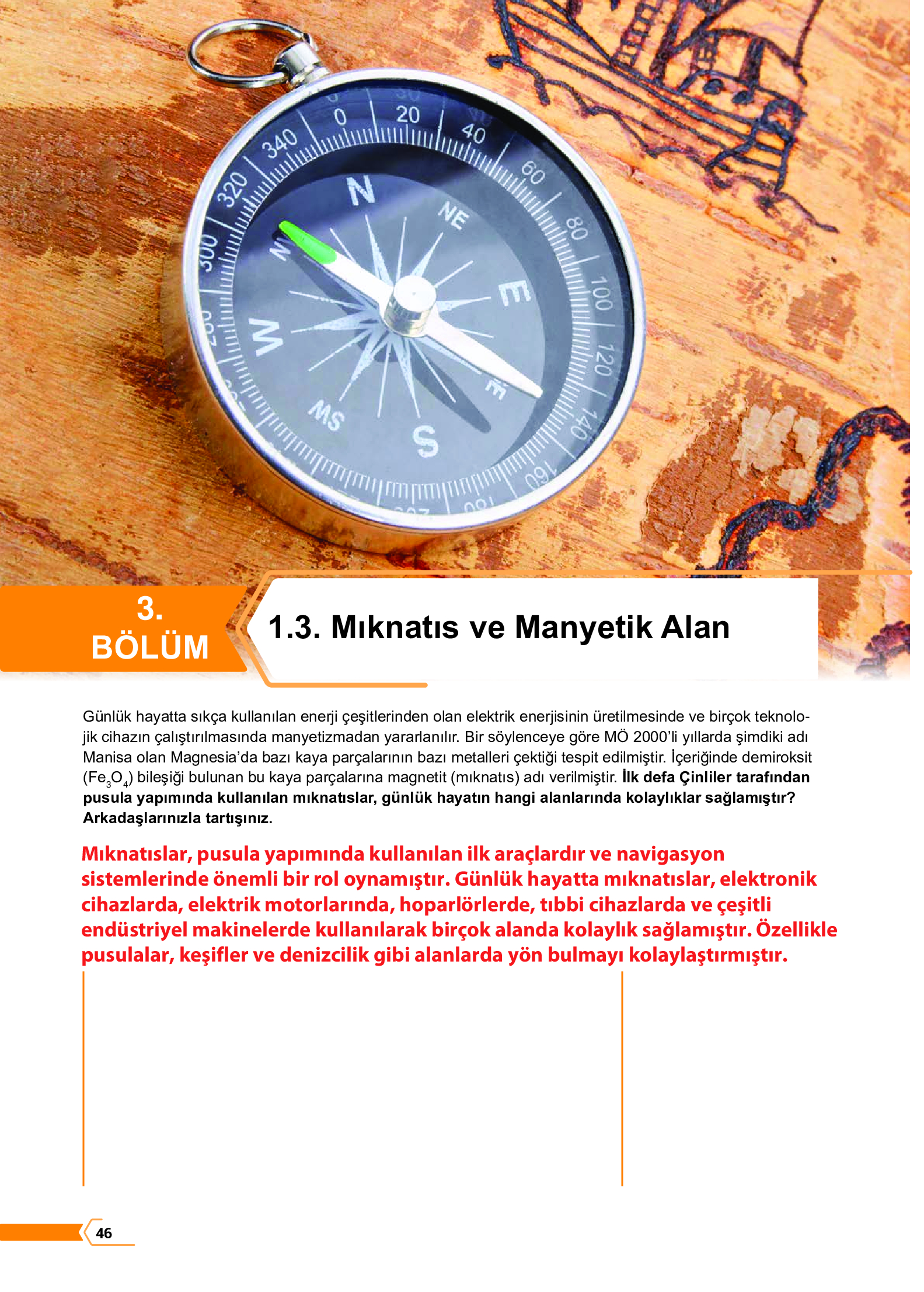 10. Sınıf Meb Yayınları Fen Lisesi Fizik Ders Kitabı Sayfa 46 Cevapları