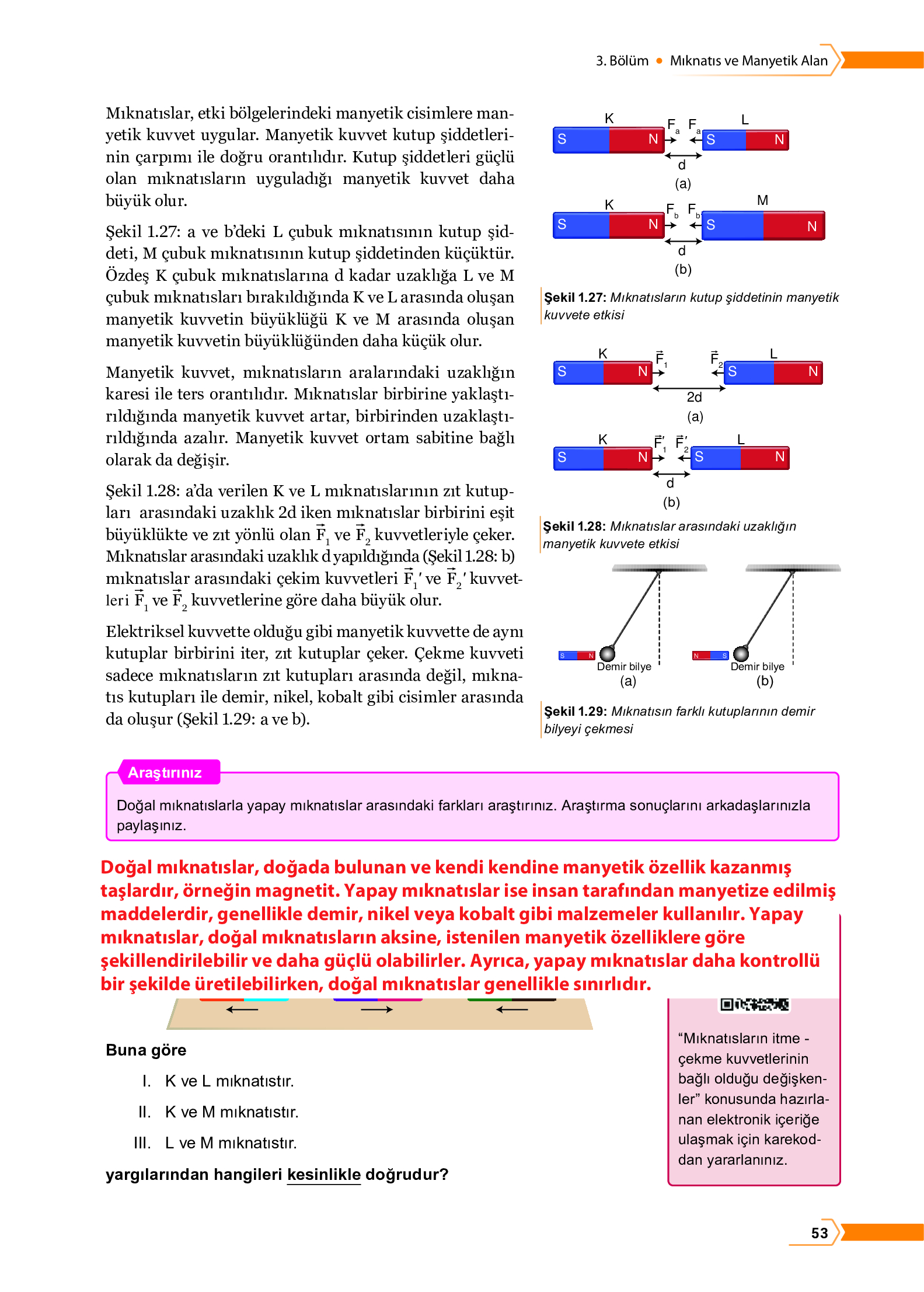 10. Sınıf Meb Yayınları Fen Lisesi Fizik Ders Kitabı Sayfa 53 Cevapları 10. Sınıf Meb Yayınları Fen Lisesi Fizik Ders Kitabı Sayfa 53 Cevapları