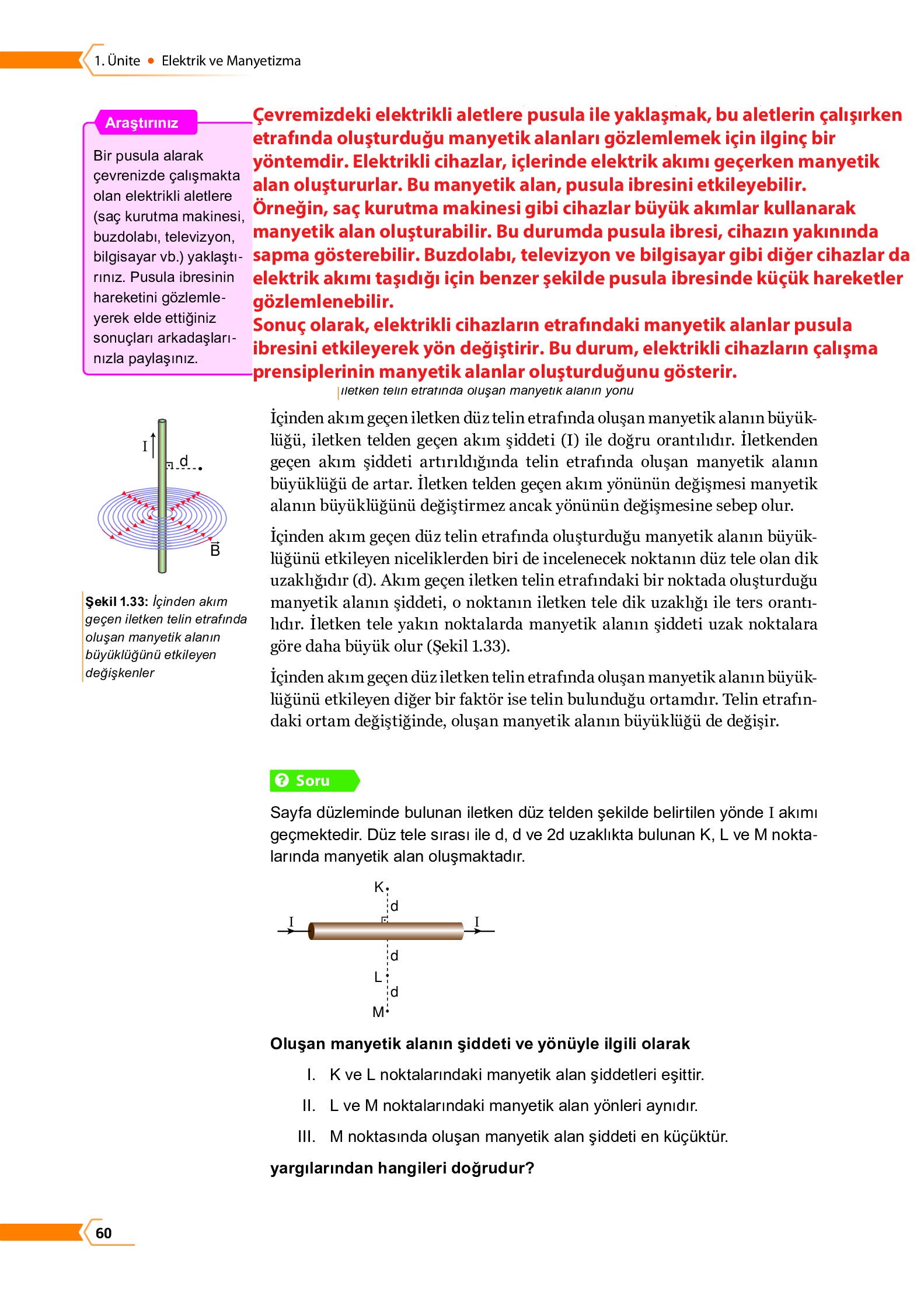 10. Sınıf Meb Yayınları Fen Lisesi Fizik Ders Kitabı Sayfa 60 Cevapları