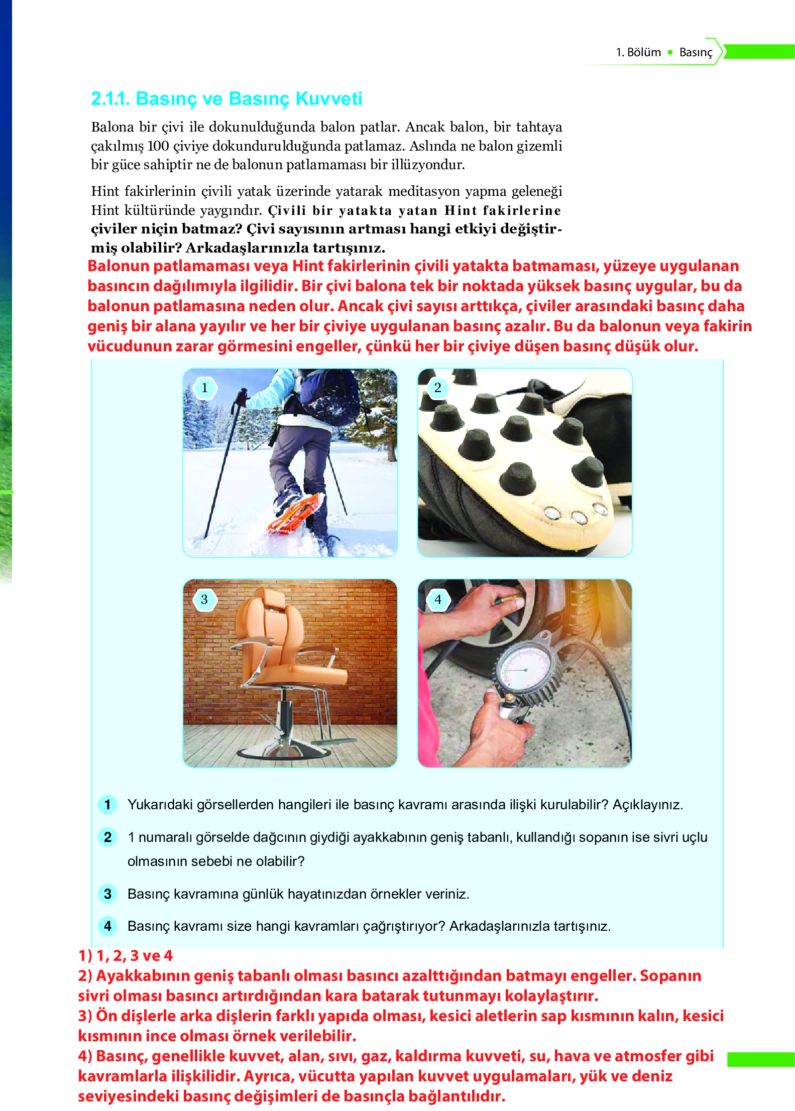 10. Sınıf Meb Yayınları Fen Lisesi Fizik Ders Kitabı Sayfa 79 Cevapları