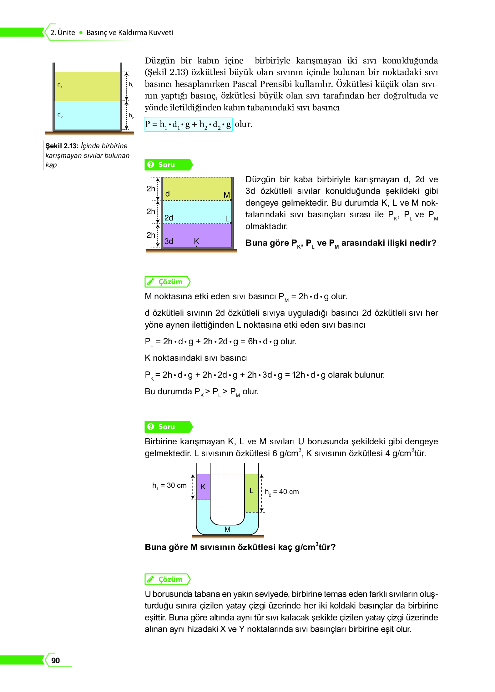 10. Sınıf Meb Yayınları Fen Lisesi Fizik Ders Kitabı Sayfa 90 Cevapları