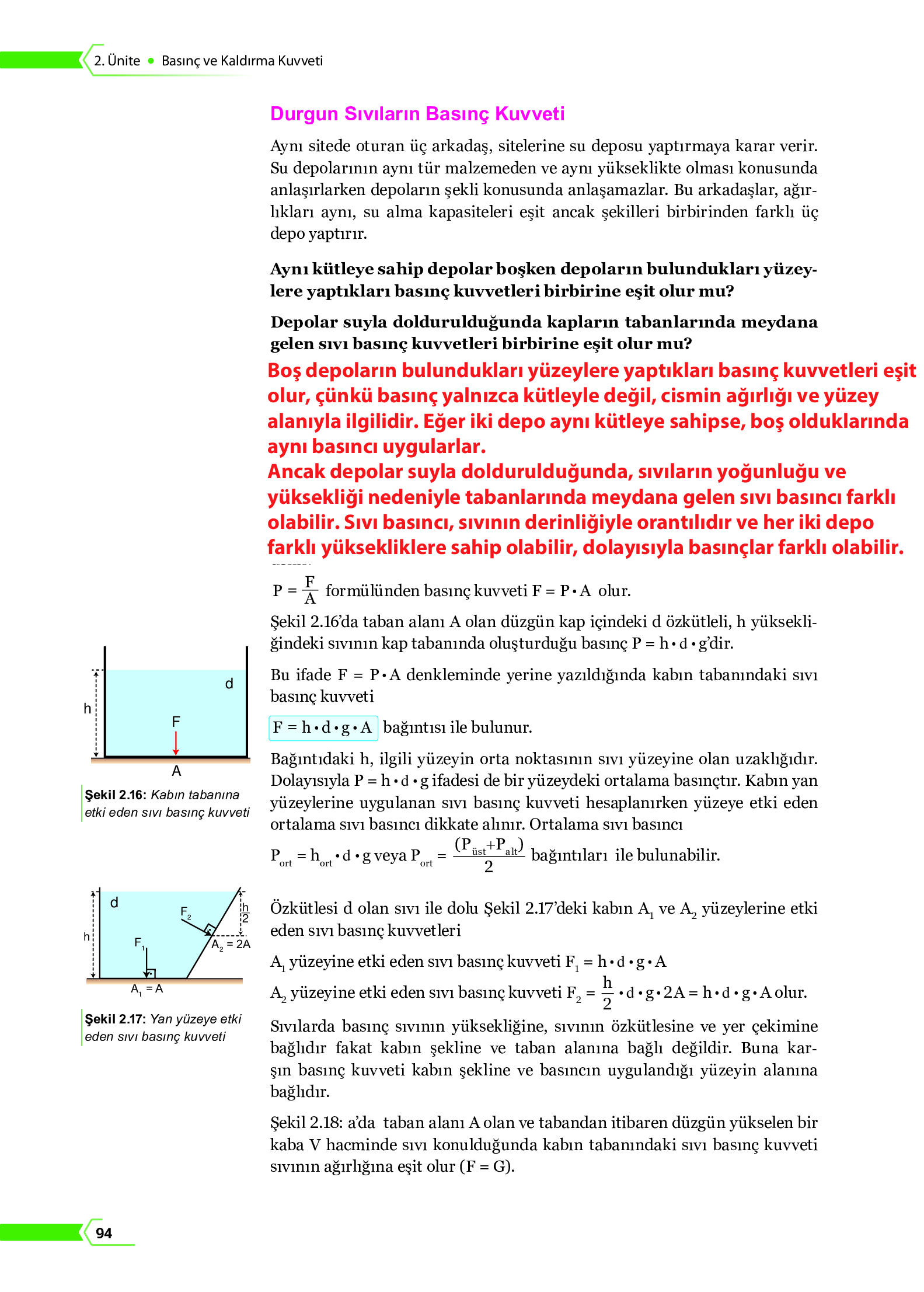 10. Sınıf Meb Yayınları Fen Lisesi Fizik Ders Kitabı Sayfa 94 Cevapları 10. Sınıf Meb Yayınları Fen Lisesi Fizik Ders Kitabı Sayfa 94 Cevapları