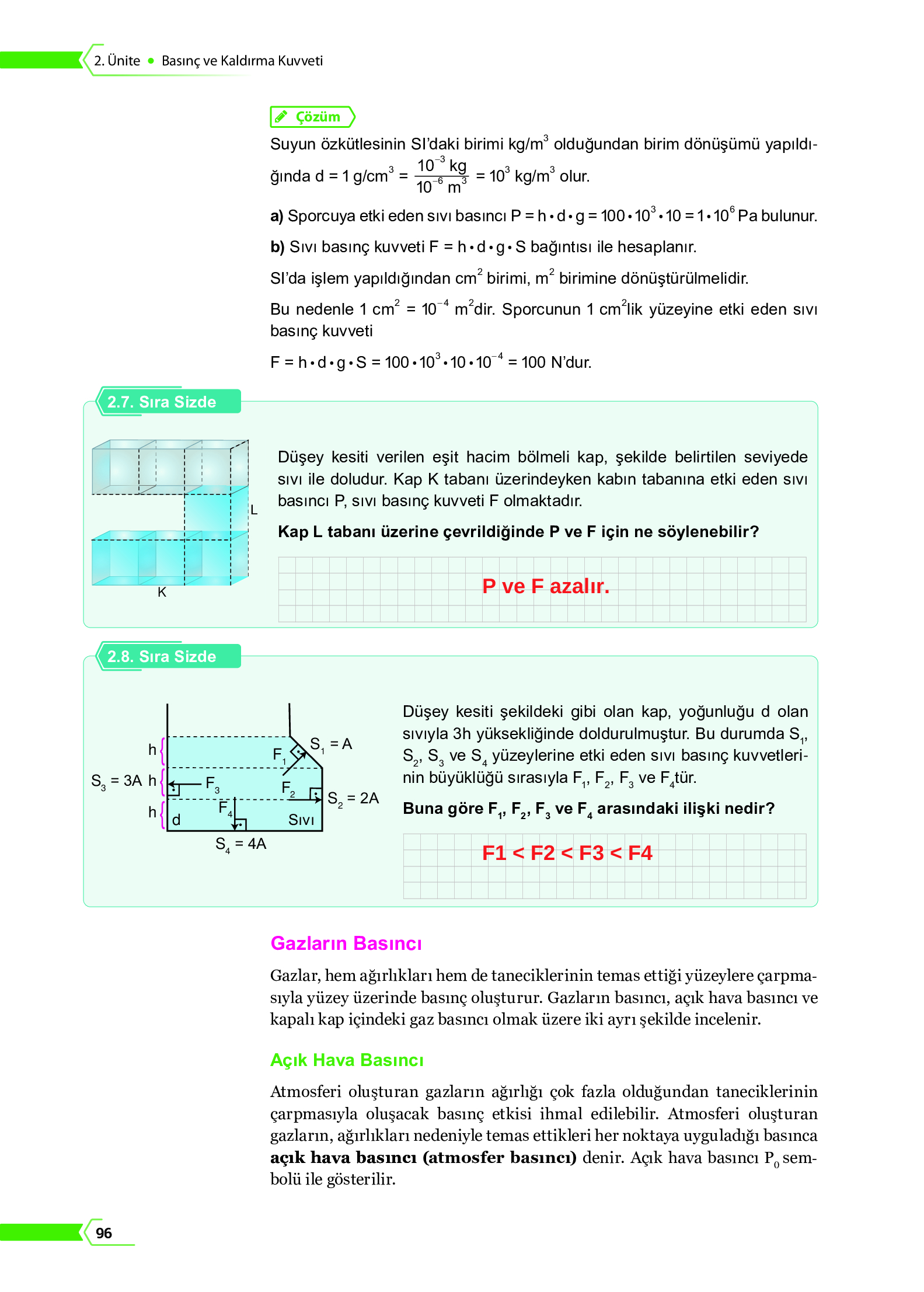 10. Sınıf Meb Yayınları Fen Lisesi Fizik Ders Kitabı Sayfa 96 Cevapları 10. Sınıf Meb Yayınları Fen Lisesi Fizik Ders Kitabı Sayfa 96 Cevapları