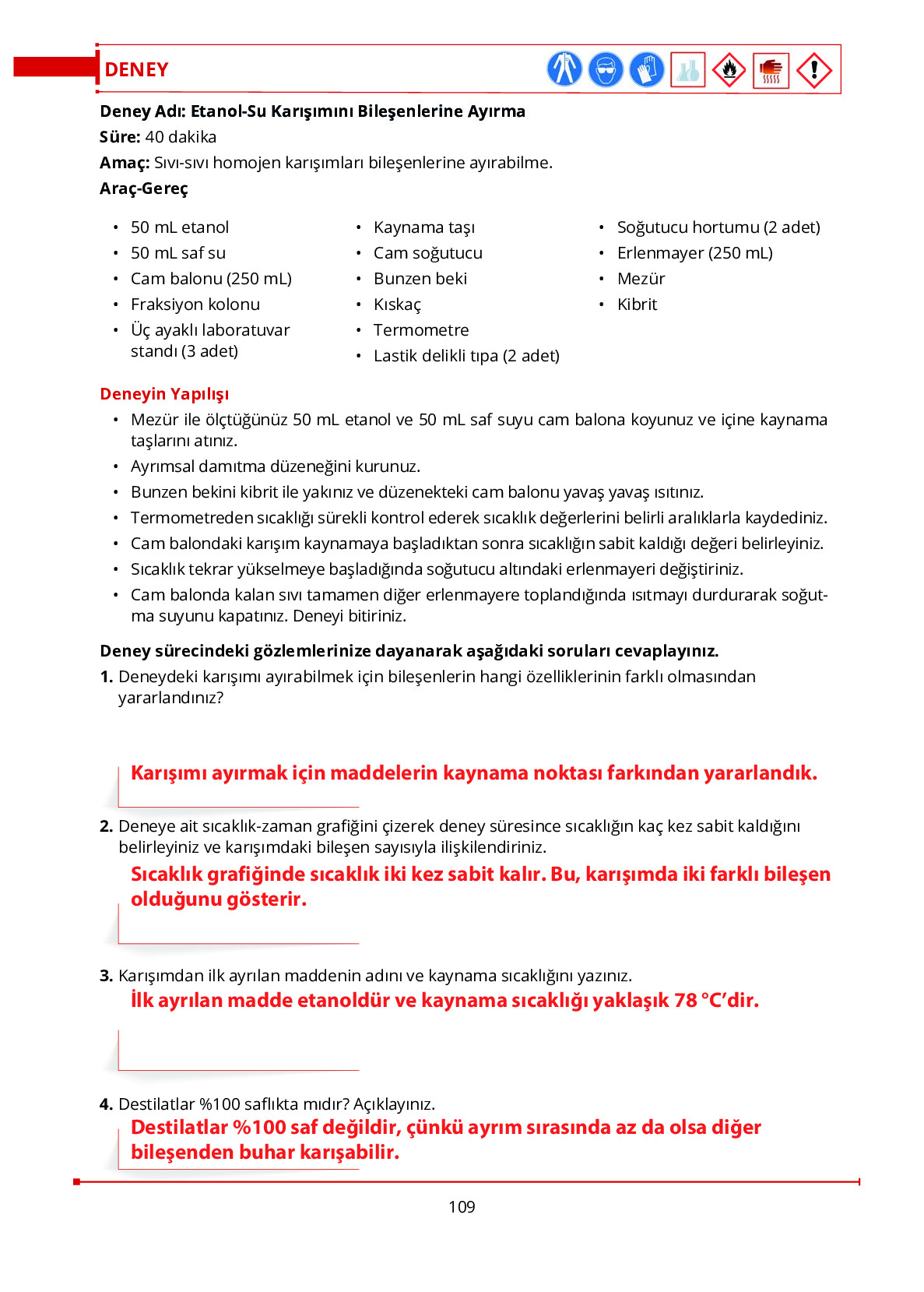 10. Sınıf Meb Yayınları Fen Lisesi Kimya Ders Kitabı Sayfa 109 Cevapları 10. Sınıf Meb Yayınları Fen Lisesi Kimya Ders Kitabı Sayfa 109 Cevapları