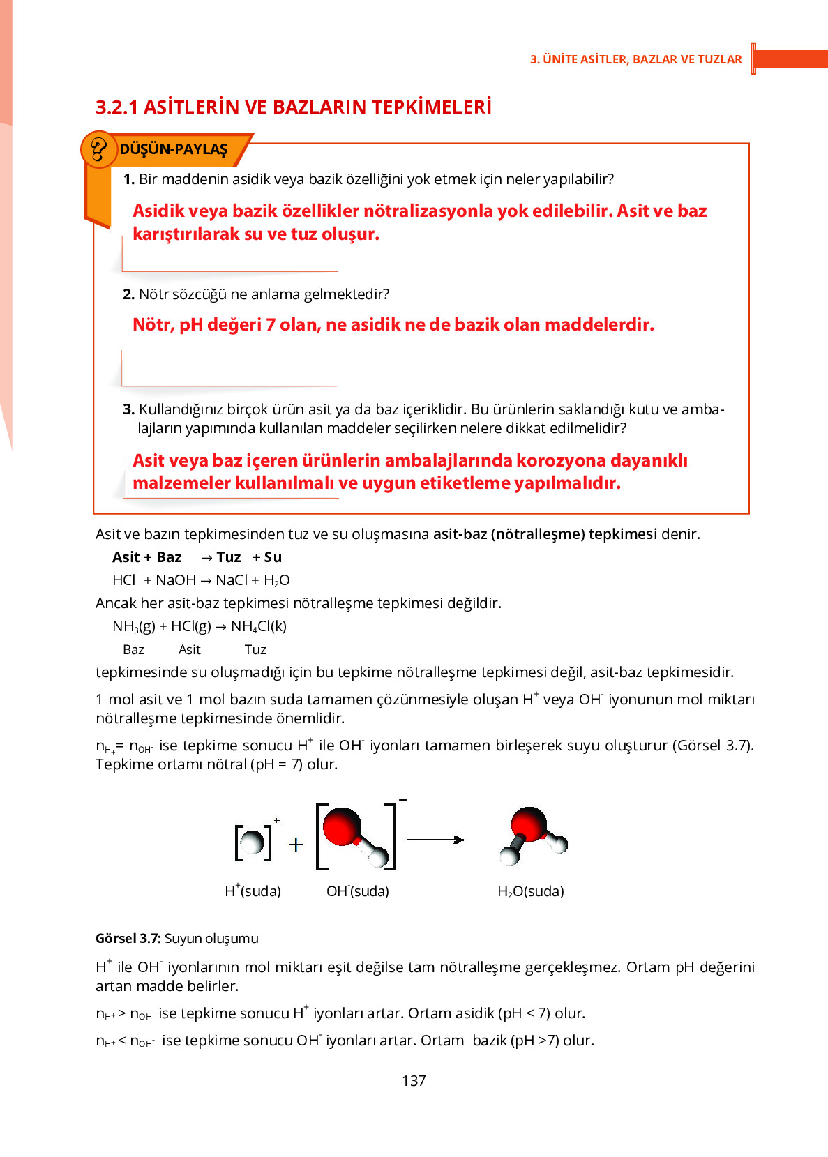 10. Sınıf Meb Yayınları Fen Lisesi Kimya Ders Kitabı Sayfa 137 Cevapları 10. Sınıf Meb Yayınları Fen Lisesi Kimya Ders Kitabı Sayfa 137 Cevapları
