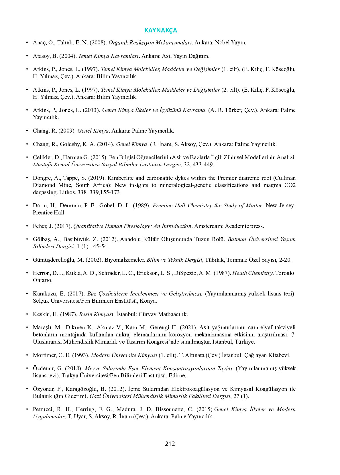 10. Sınıf Meb Yayınları Fen Lisesi Kimya Ders Kitabı Sayfa 212 Cevapları 10. Sınıf Meb Yayınları Fen Lisesi Kimya Ders Kitabı Sayfa 212 Cevapları