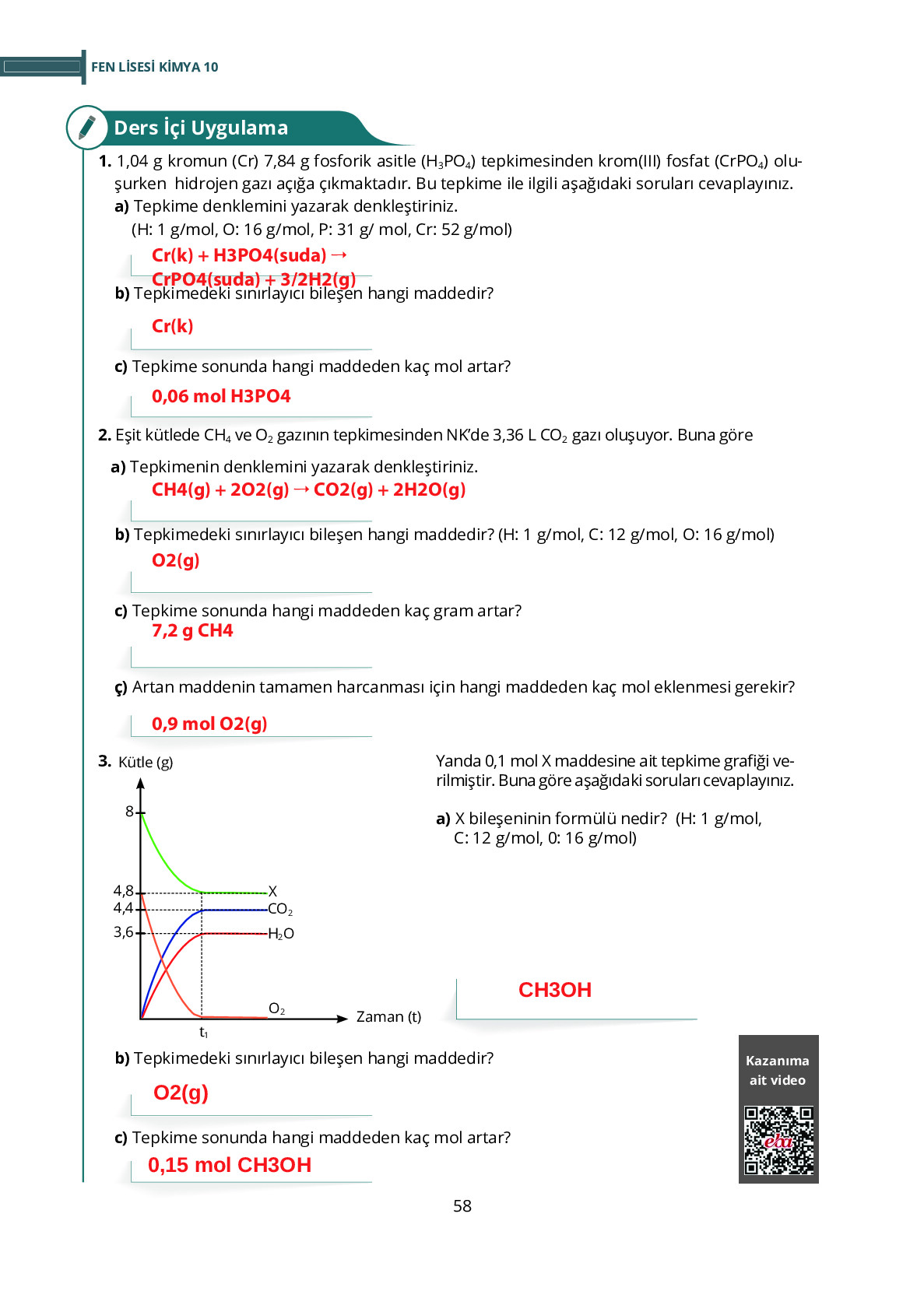 10. Sınıf Meb Yayınları Fen Lisesi Kimya Ders Kitabı Sayfa 58 Cevapları 10. Sınıf Meb Yayınları Fen Lisesi Kimya Ders Kitabı Sayfa 58 Cevapları