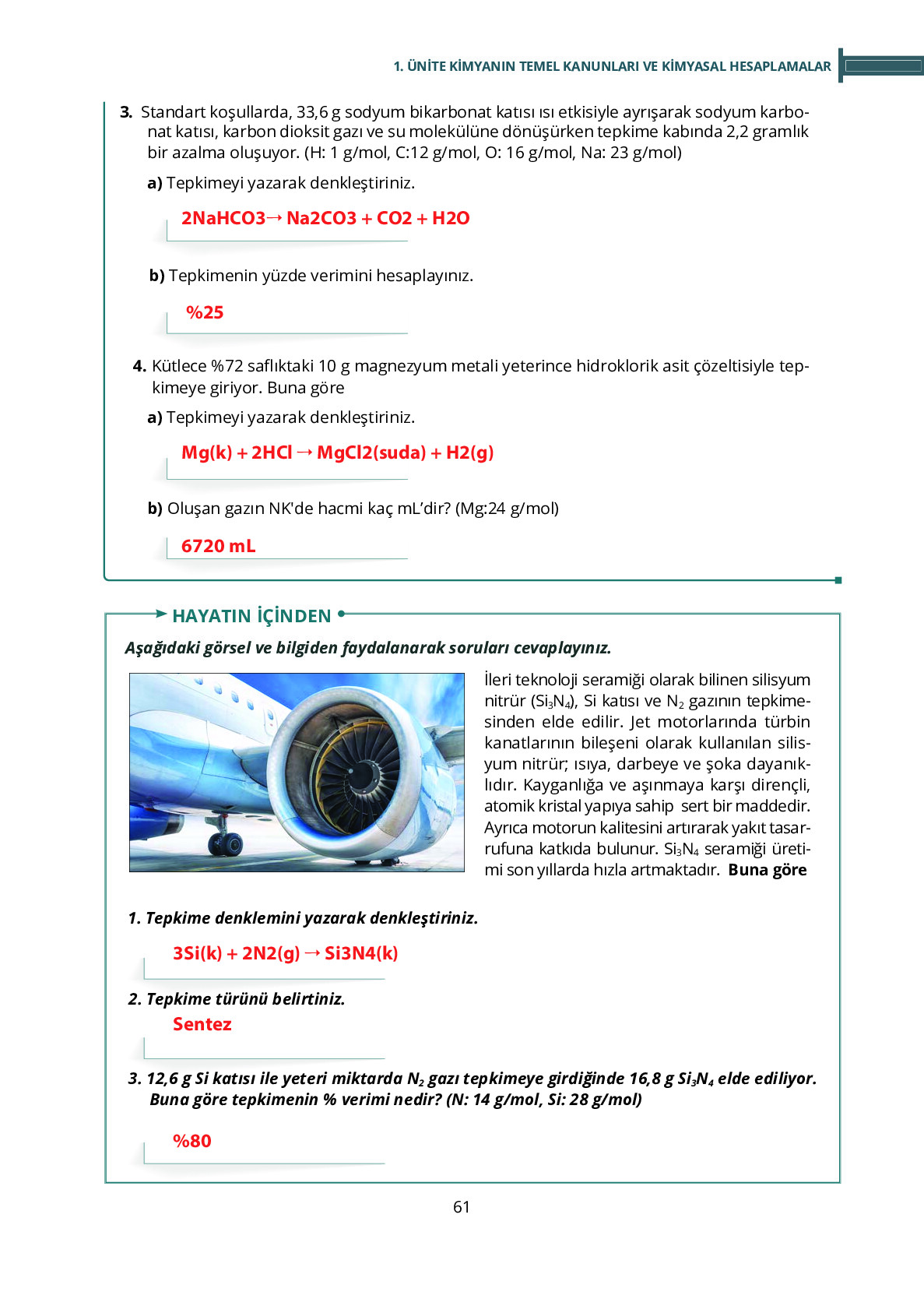10. Sınıf Meb Yayınları Fen Lisesi Kimya Ders Kitabı Sayfa 61 Cevapları 10. Sınıf Meb Yayınları Fen Lisesi Kimya Ders Kitabı Sayfa 61 Cevapları