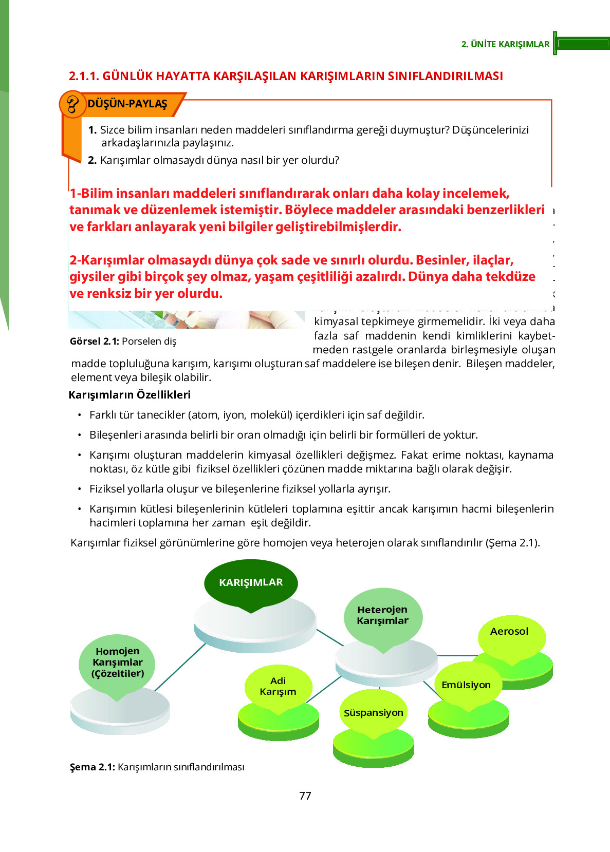 10. Sınıf Meb Yayınları Fen Lisesi Kimya Ders Kitabı Sayfa 77 Cevapları 10. Sınıf Meb Yayınları Fen Lisesi Kimya Ders Kitabı Sayfa 77 Cevapları
