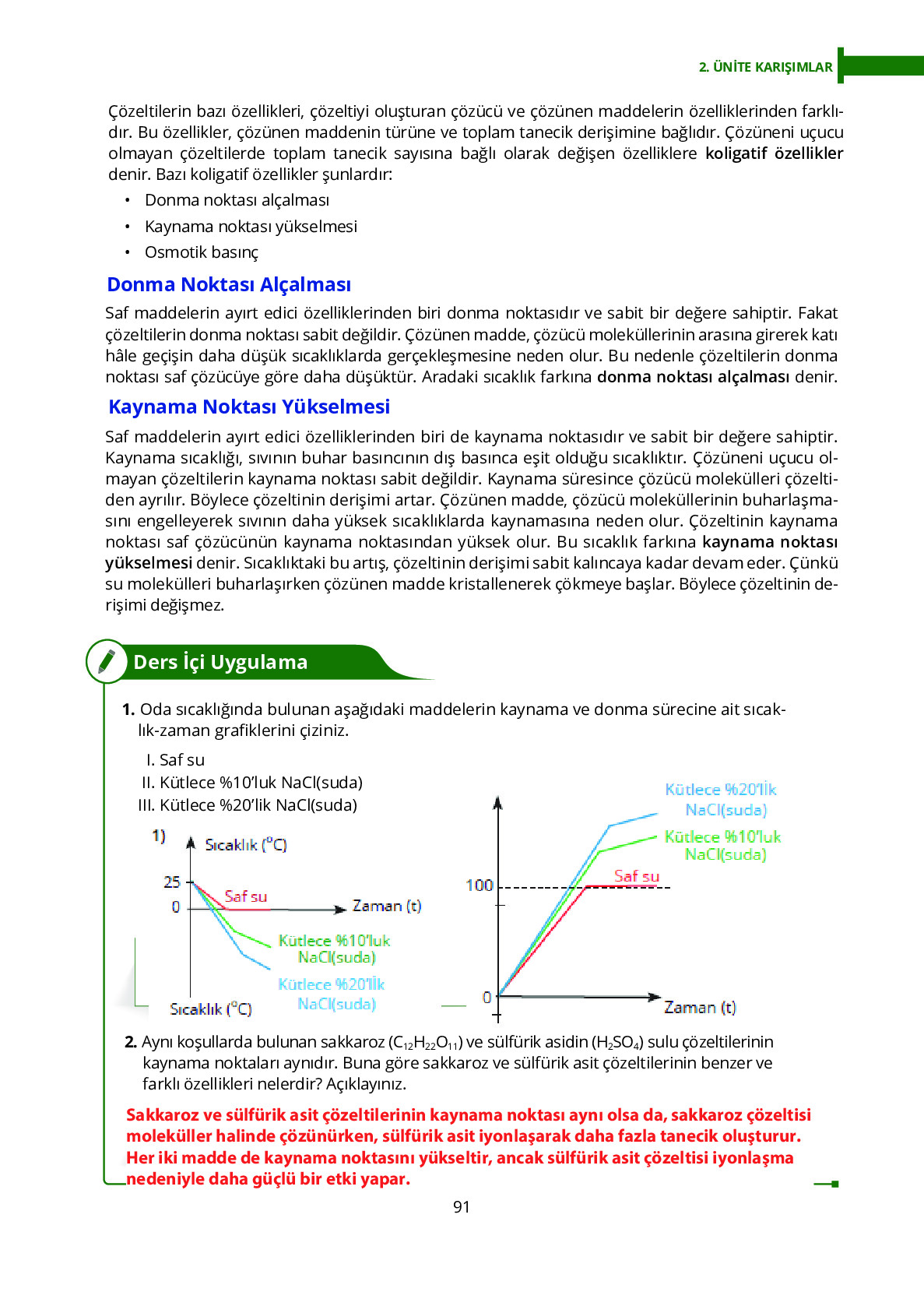 10. Sınıf Meb Yayınları Fen Lisesi Kimya Ders Kitabı Sayfa 91 Cevapları 10. Sınıf Meb Yayınları Fen Lisesi Kimya Ders Kitabı Sayfa 91 Cevapları