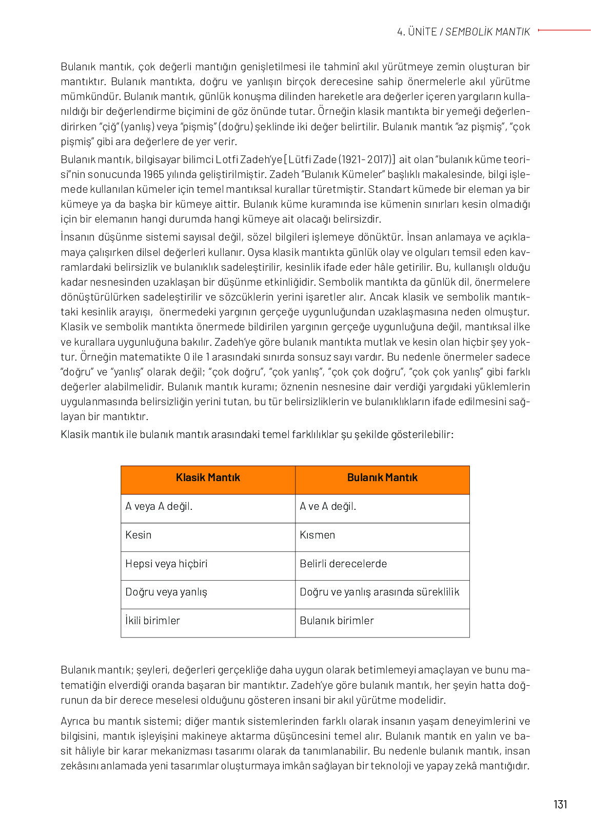 11-12. Sınıf Meb Yayınları Mantık Ders Kitabı Sayfa 131 Cevapları