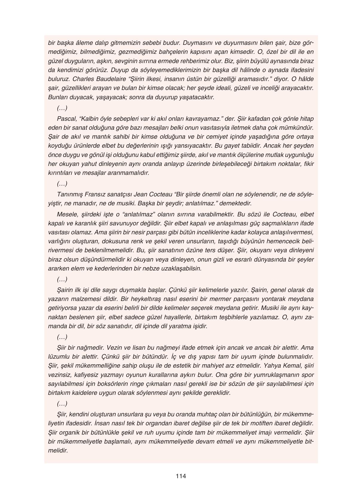 11. Sınıf Gizem Yayınları Türk Dili Ve Edebiyatı Ders Kitabı Sayfa 114 Cevapları