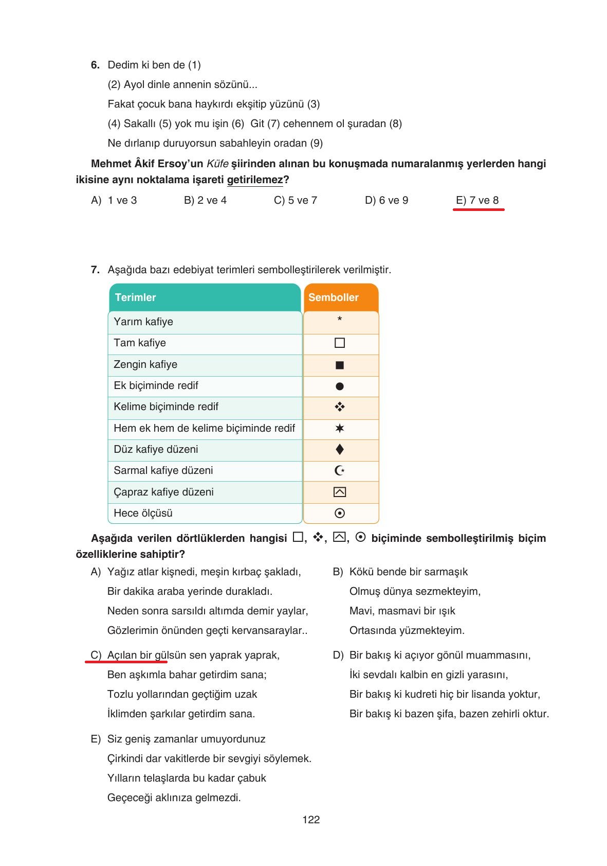 11. Sınıf Gizem Yayınları Türk Dili Ve Edebiyatı Ders Kitabı Sayfa 122 Cevapları 11. Sınıf Gizem Yayınları Türk Dili Ve Edebiyatı Ders Kitabı Sayfa 122 Cevapları