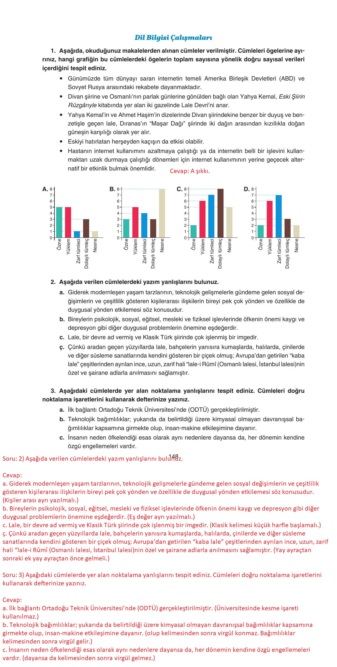 11. Sınıf Gizem Yayınları Türk Dili Ve Edebiyatı Ders Kitabı Sayfa 148 Cevapları 11. Sınıf Gizem Yayınları Türk Dili Ve Edebiyatı Ders Kitabı Sayfa 148 Cevapları