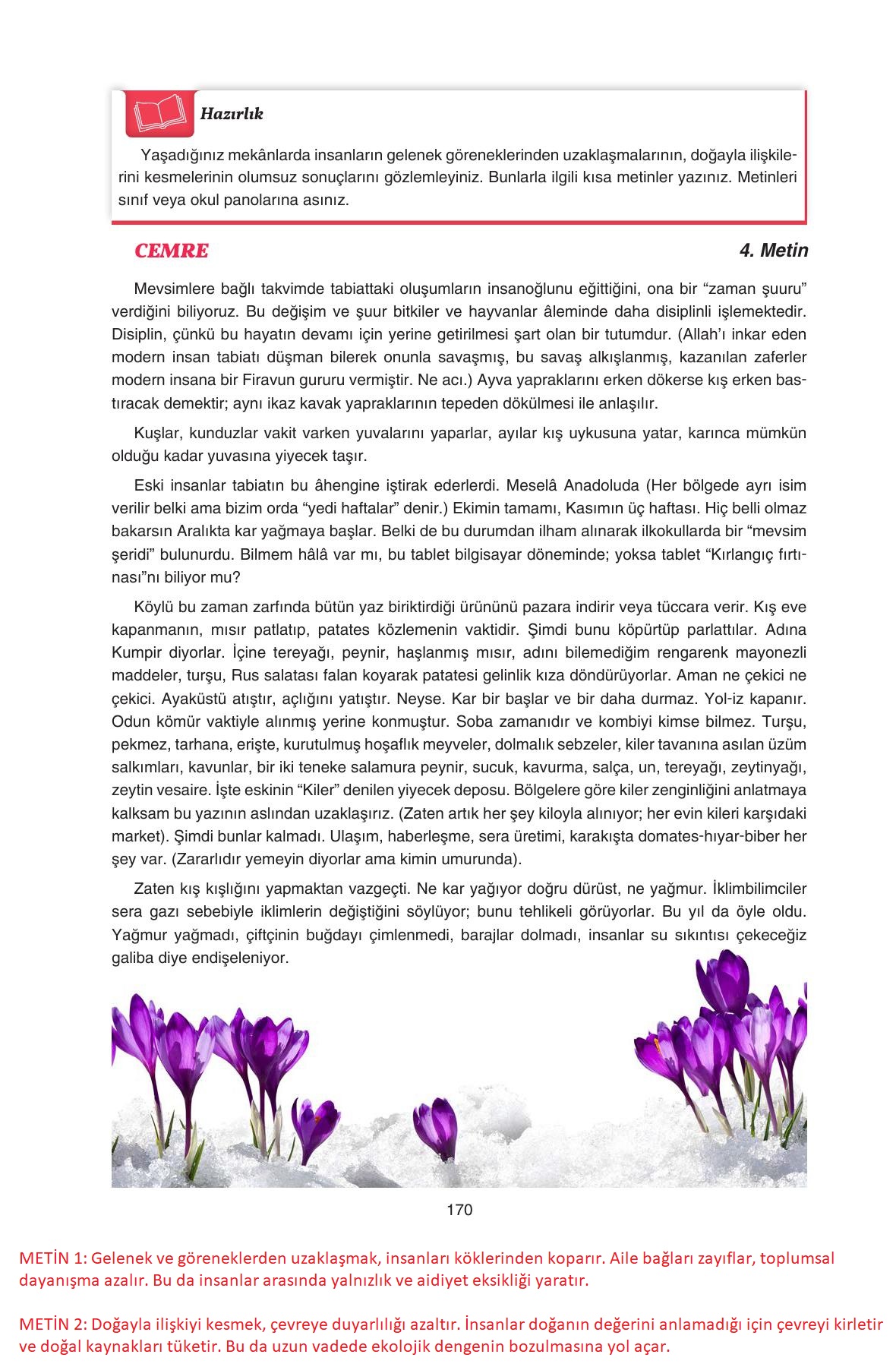 11. Sınıf Gizem Yayınları Türk Dili Ve Edebiyatı Ders Kitabı Sayfa 170 Cevapları 11. Sınıf Gizem Yayınları Türk Dili Ve Edebiyatı Ders Kitabı Sayfa 170 Cevapları