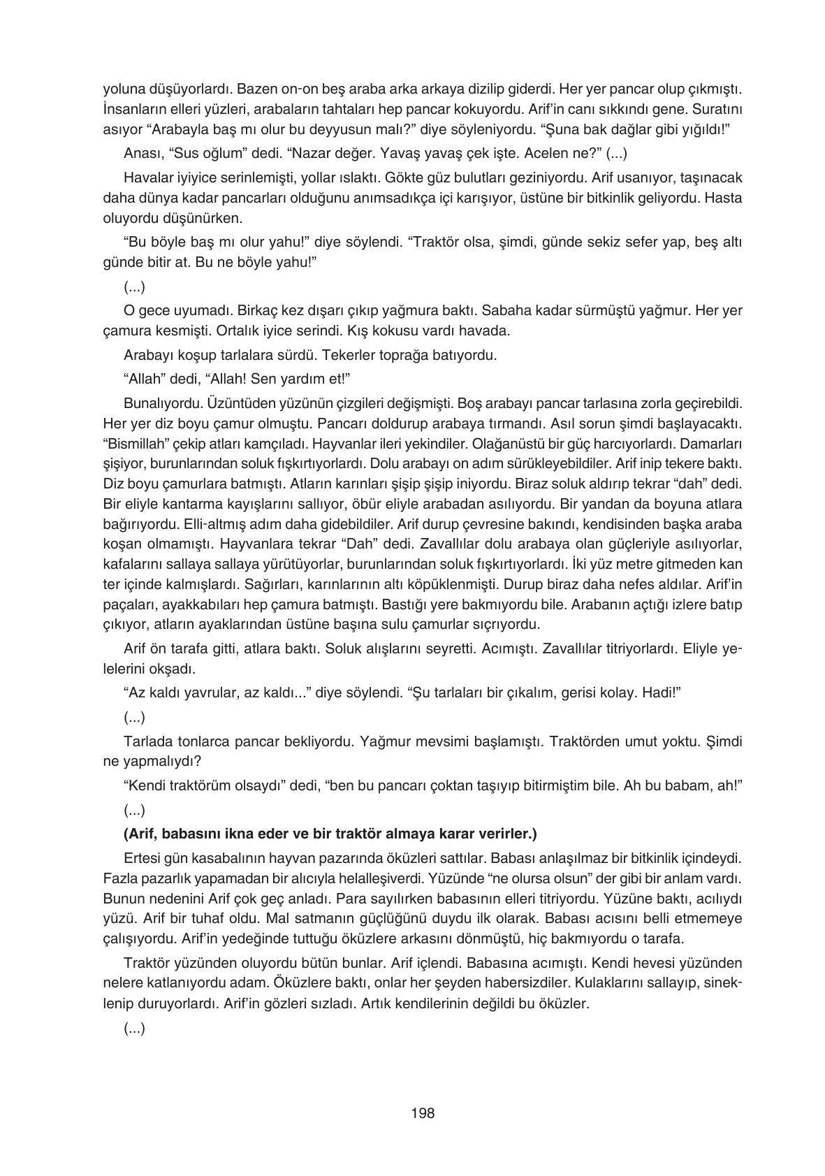 11. Sınıf Gizem Yayınları Türk Dili Ve Edebiyatı Ders Kitabı Sayfa 198 Cevapları