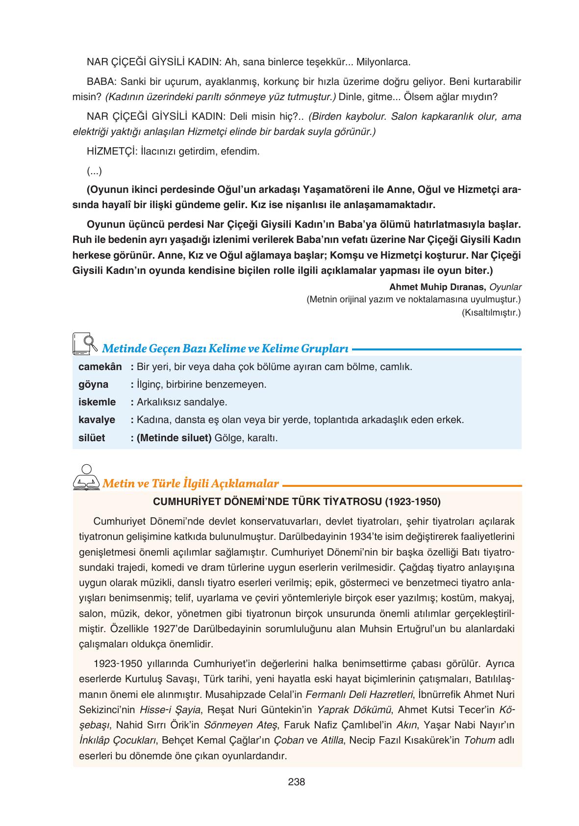 11. Sınıf Gizem Yayınları Türk Dili Ve Edebiyatı Ders Kitabı Sayfa 238 Cevapları 11. Sınıf Gizem Yayınları Türk Dili Ve Edebiyatı Ders Kitabı Sayfa 238 Cevapları