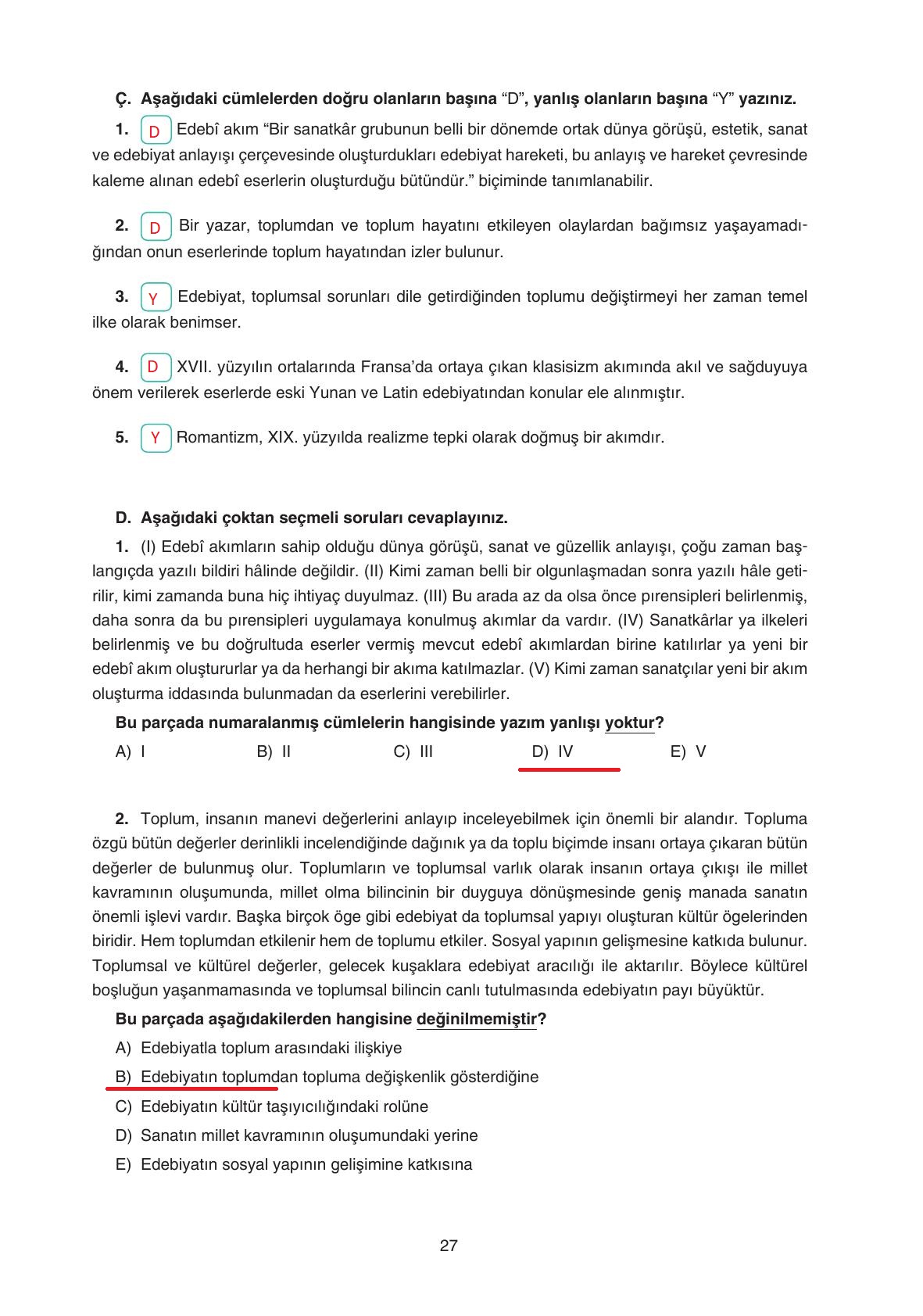11. Sınıf Gizem Yayınları Türk Dili Ve Edebiyatı Ders Kitabı Sayfa 27 Cevapları 11. Sınıf Gizem Yayınları Türk Dili Ve Edebiyatı Ders Kitabı Sayfa 27 Cevapları