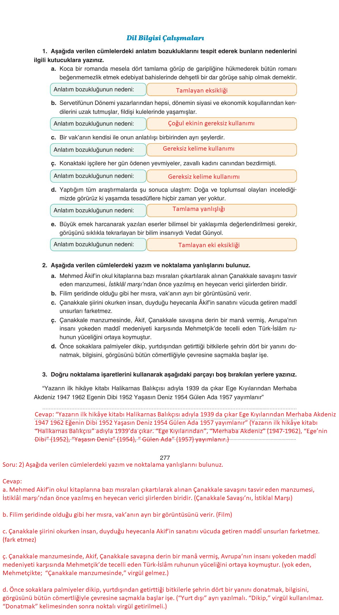 11. Sınıf Gizem Yayınları Türk Dili Ve Edebiyatı Ders Kitabı Sayfa 277 Cevapları 11. Sınıf Gizem Yayınları Türk Dili Ve Edebiyatı Ders Kitabı Sayfa 277 Cevapları