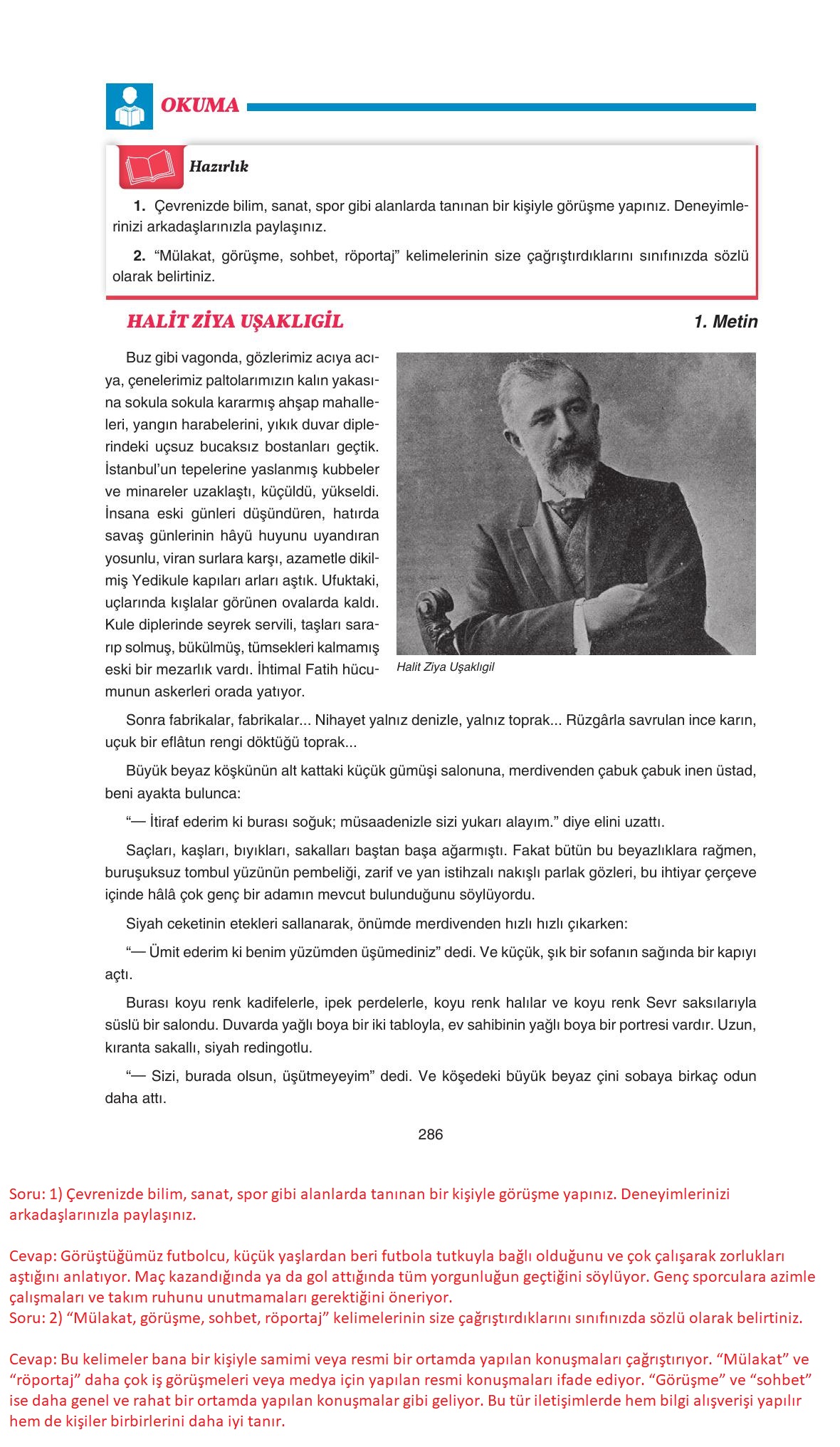 11. Sınıf Gizem Yayınları Türk Dili Ve Edebiyatı Ders Kitabı Sayfa 286 Cevapları 11. Sınıf Gizem Yayınları Türk Dili Ve Edebiyatı Ders Kitabı Sayfa 286 Cevapları