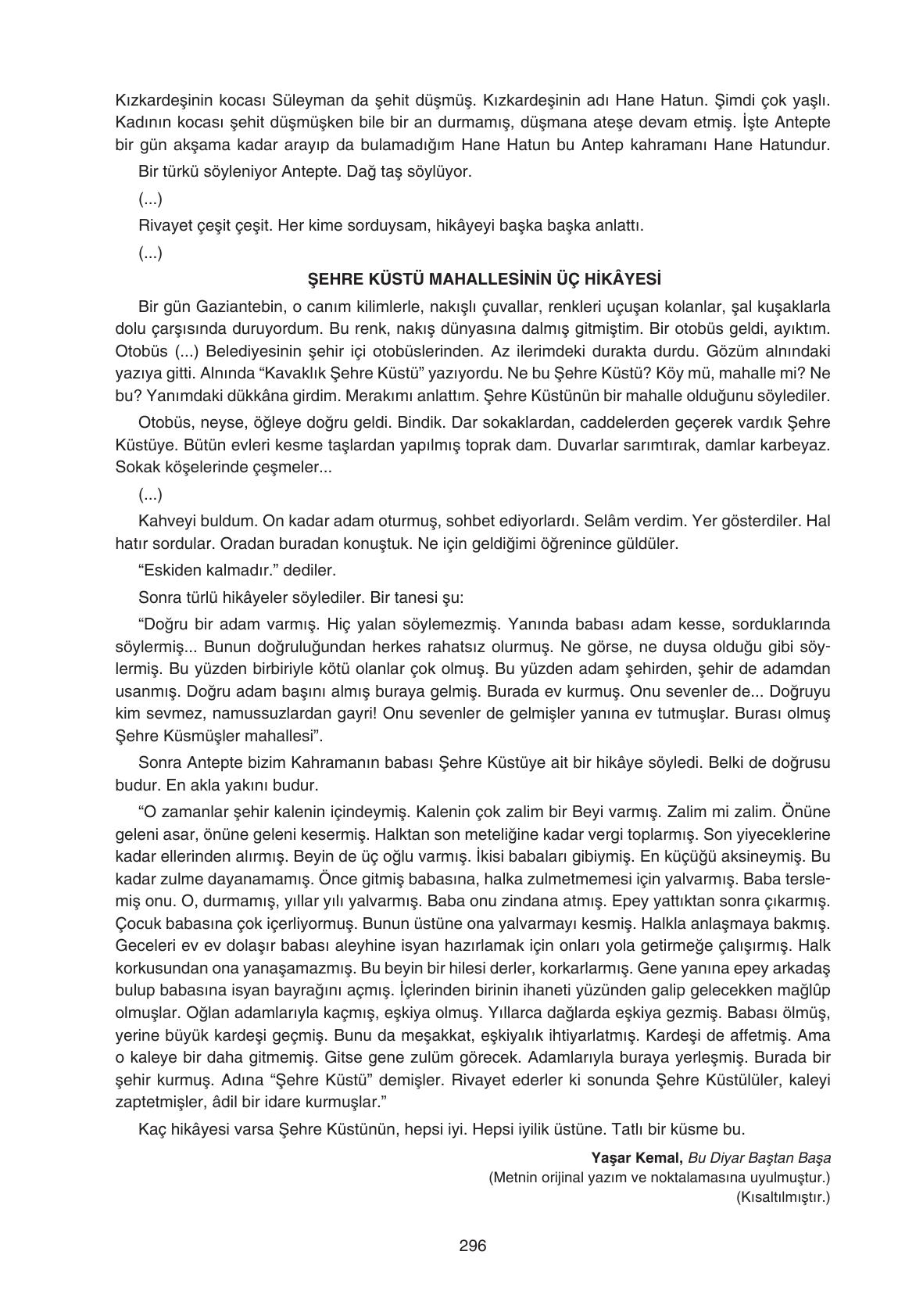 11. Sınıf Gizem Yayınları Türk Dili Ve Edebiyatı Ders Kitabı Sayfa 296 Cevapları 11. Sınıf Gizem Yayınları Türk Dili Ve Edebiyatı Ders Kitabı Sayfa 296 Cevapları