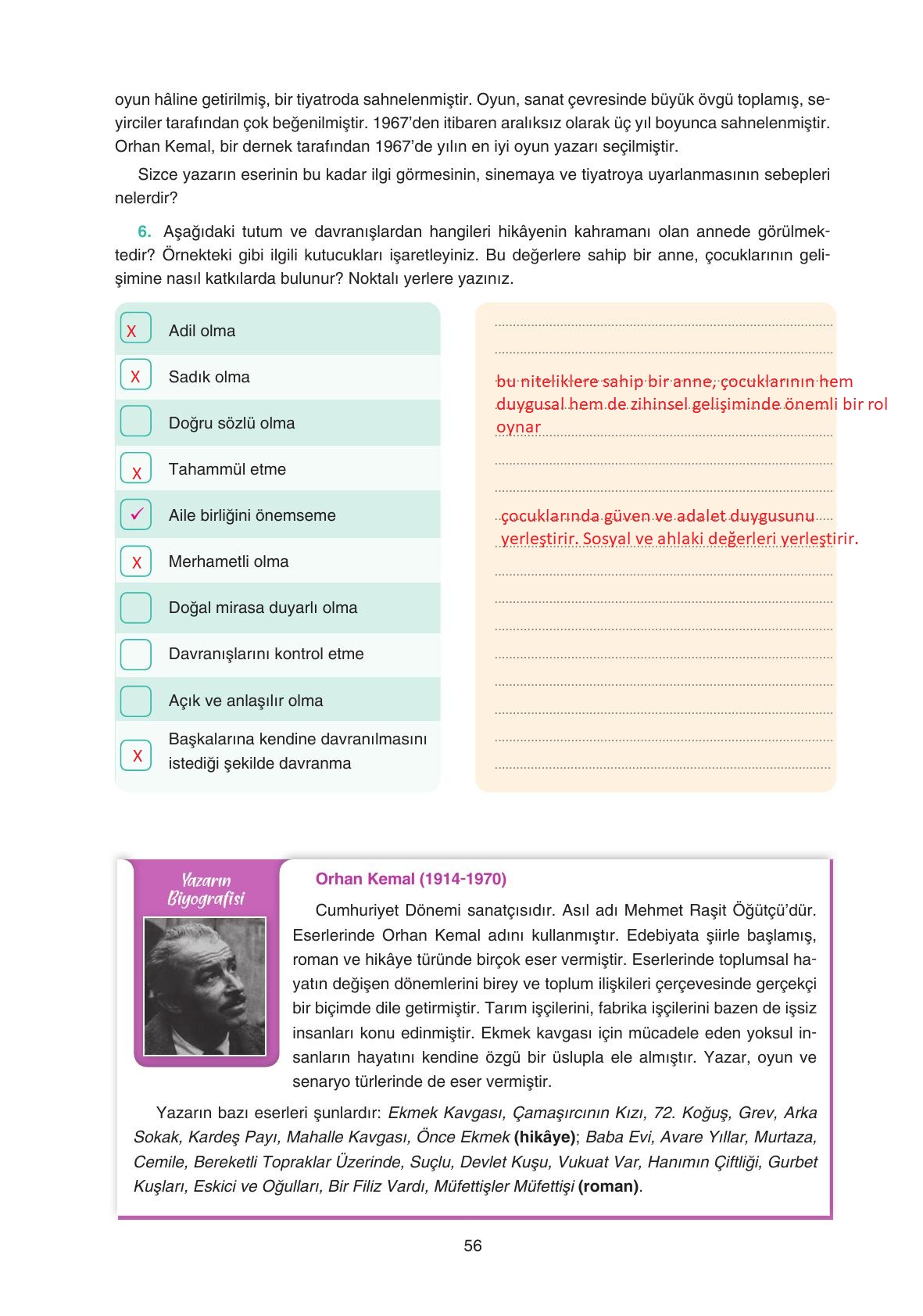 11. Sınıf Gizem Yayınları Türk Dili Ve Edebiyatı Ders Kitabı Sayfa 56 Cevapları 11. Sınıf Gizem Yayınları Türk Dili Ve Edebiyatı Ders Kitabı Sayfa 56 Cevapları