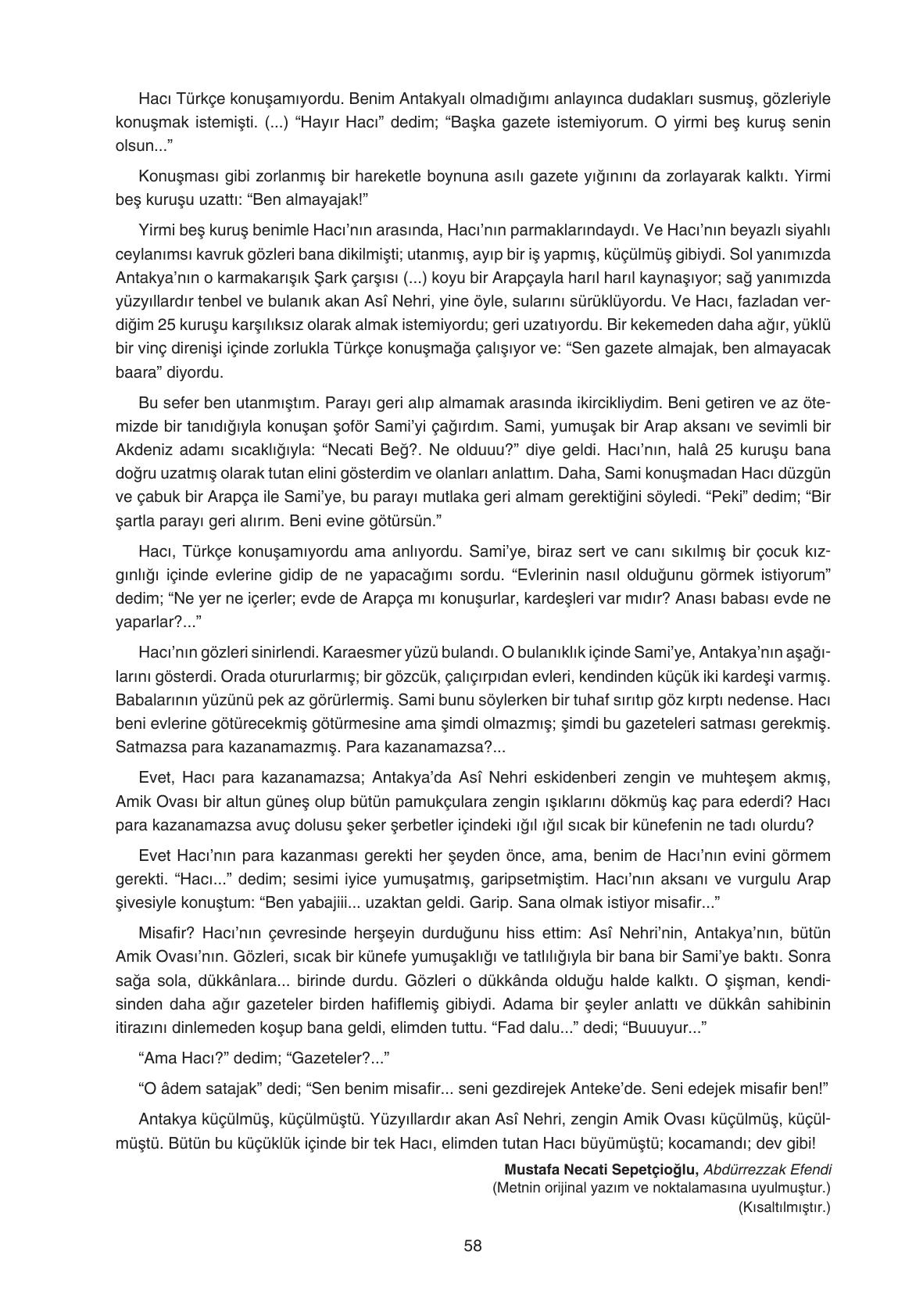 11. Sınıf Gizem Yayınları Türk Dili Ve Edebiyatı Ders Kitabı Sayfa 58 Cevapları 11. Sınıf Gizem Yayınları Türk Dili Ve Edebiyatı Ders Kitabı Sayfa 58 Cevapları