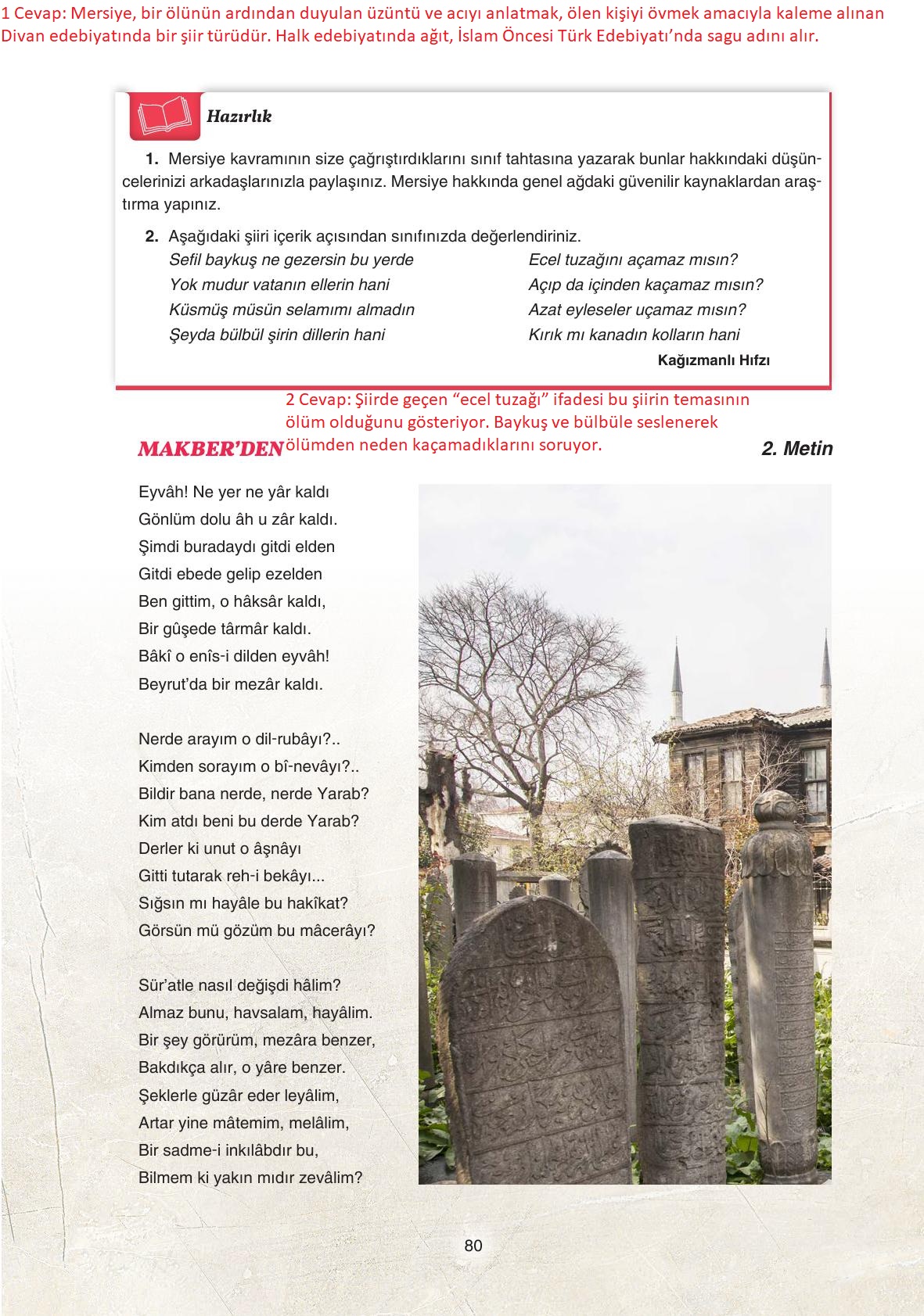 11. Sınıf Gizem Yayınları Türk Dili Ve Edebiyatı Ders Kitabı Sayfa 80 Cevapları 11. Sınıf Gizem Yayınları Türk Dili Ve Edebiyatı Ders Kitabı Sayfa 80 Cevapları