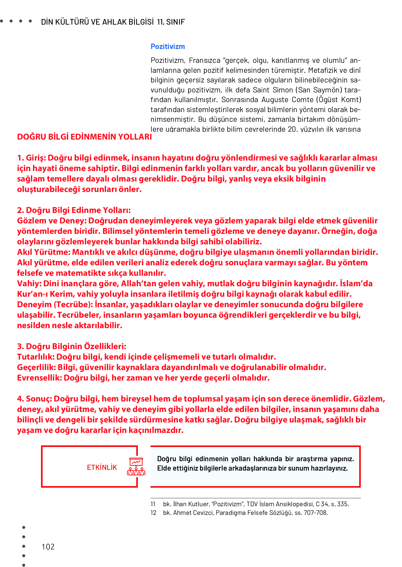 11. Sınıf Meb Yayınları Din Kültürü Ve Ahlak Bilgisi Ders Kitabı Sayfa 102 Cevapları 11. Sınıf Meb Yayınları Din Kültürü Ve Ahlak Bilgisi Ders Kitabı Sayfa 102 Cevapları